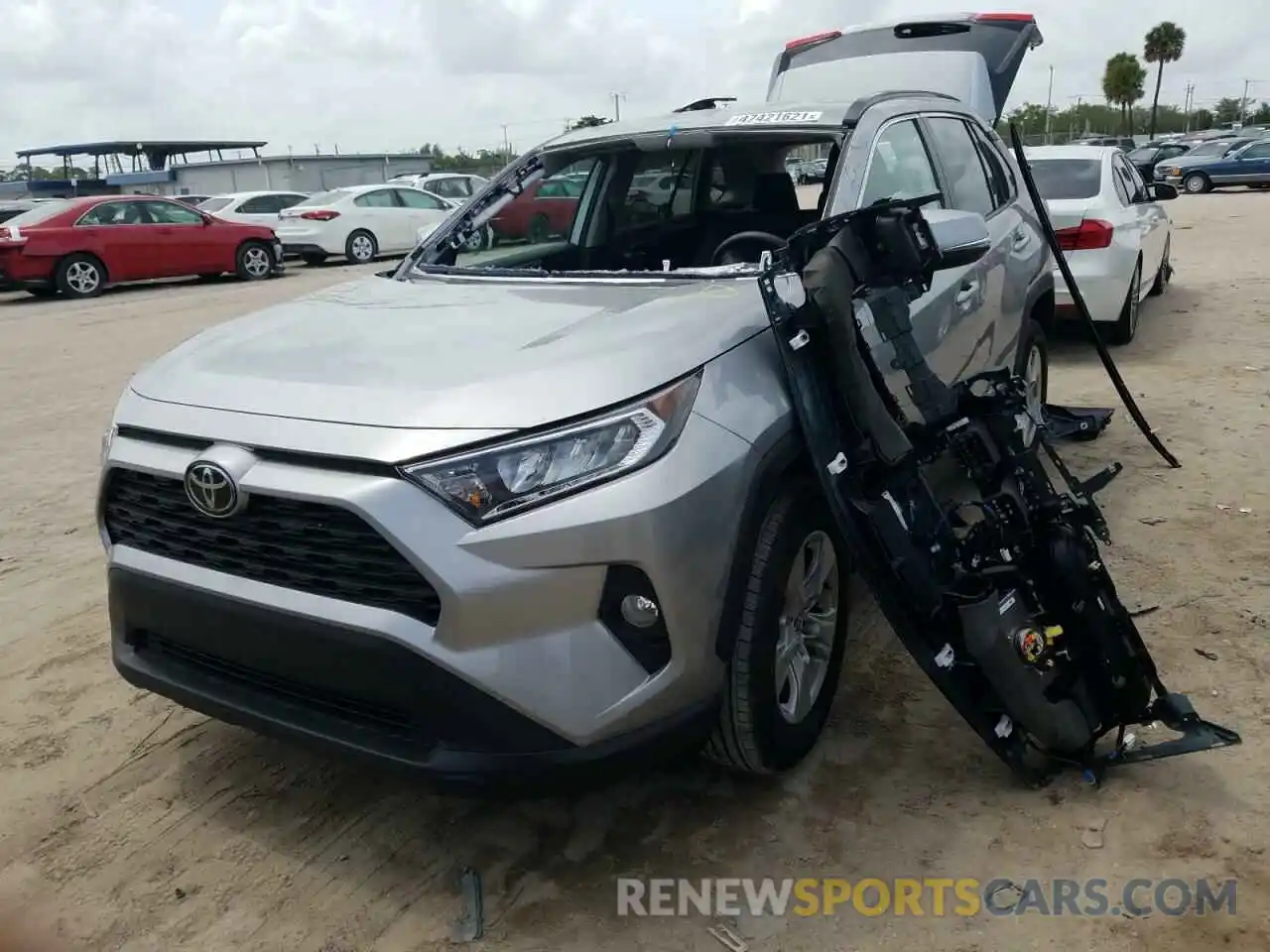 2 Photograph of a damaged car 2T3W1RFV7LC062592 TOYOTA RAV4 2020