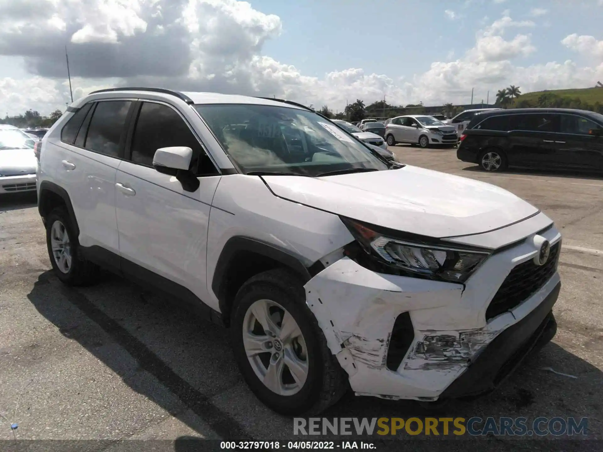 1 Photograph of a damaged car 2T3W1RFV7LC064259 TOYOTA RAV4 2020