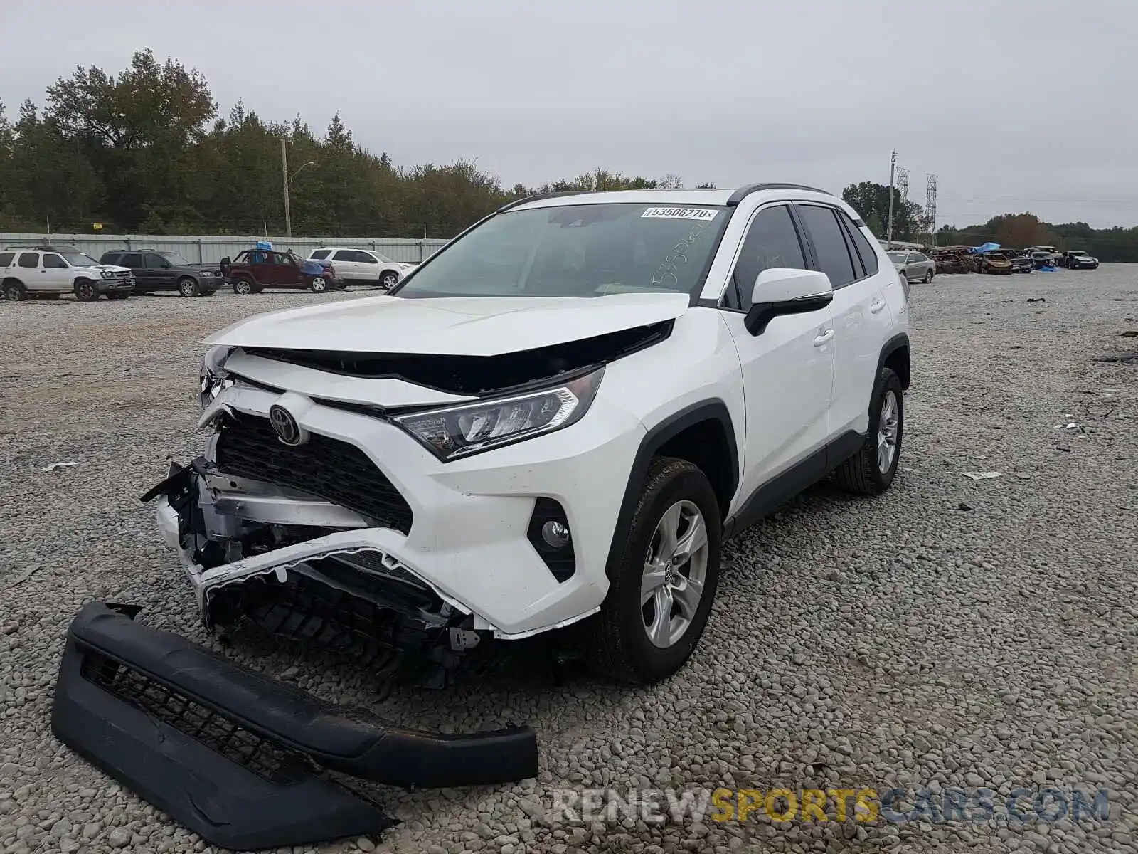 2 Photograph of a damaged car 2T3W1RFV7LC065458 TOYOTA RAV4 2020