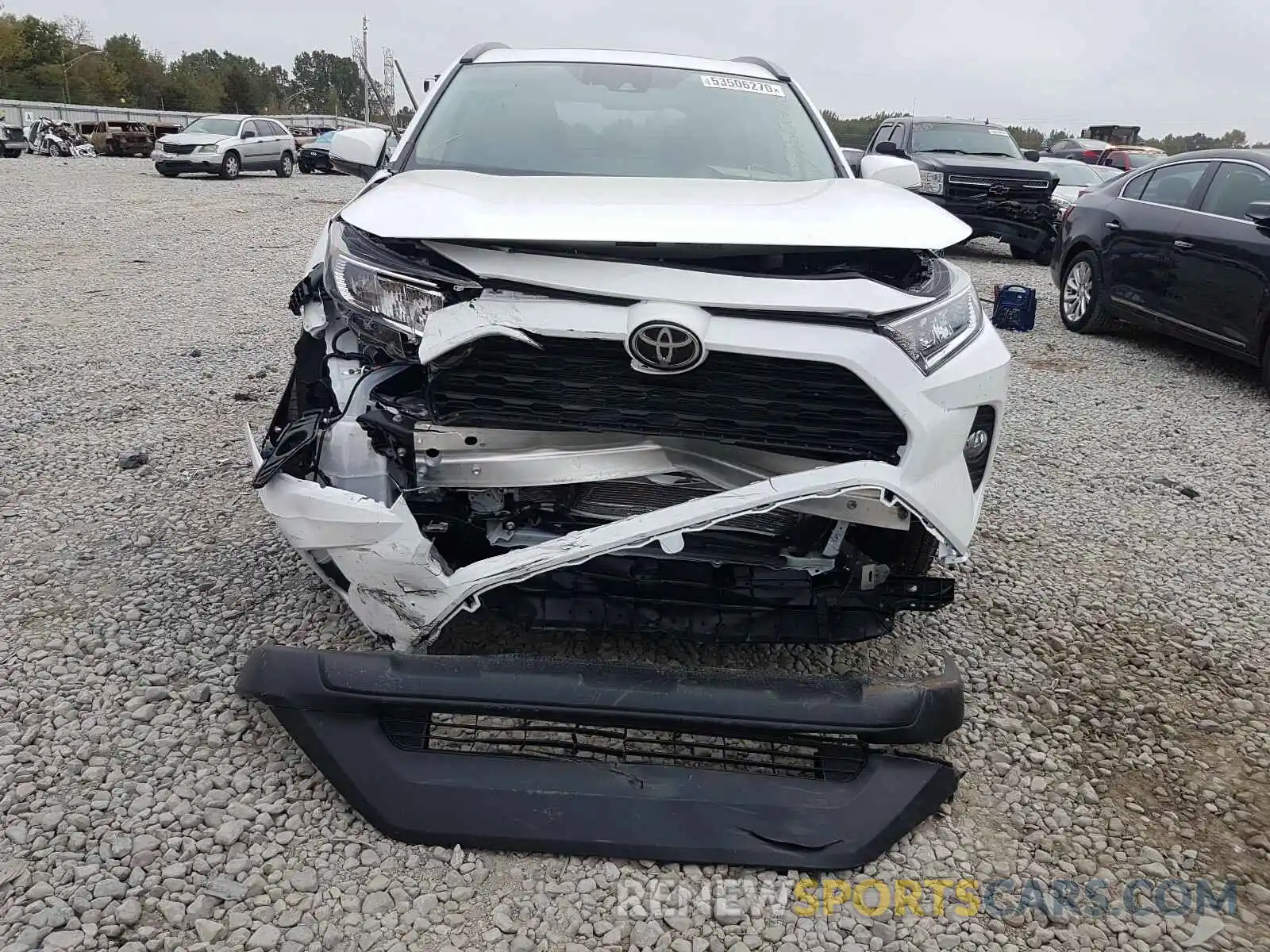 9 Photograph of a damaged car 2T3W1RFV7LC065458 TOYOTA RAV4 2020