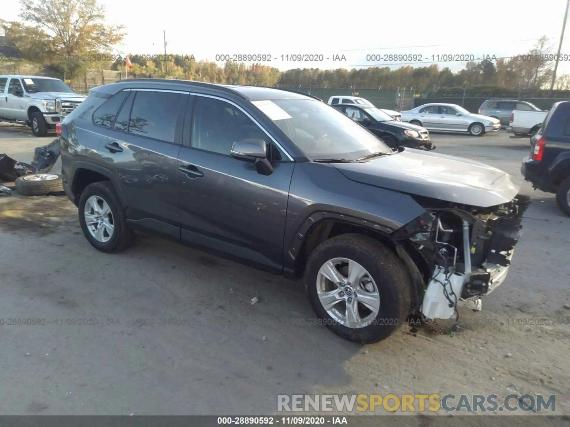 1 Photograph of a damaged car 2T3W1RFV7LC066898 TOYOTA RAV4 2020