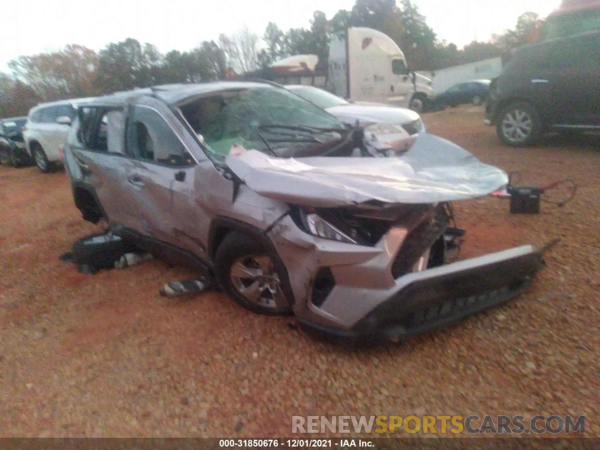 1 Photograph of a damaged car 2T3W1RFV7LC068652 TOYOTA RAV4 2020