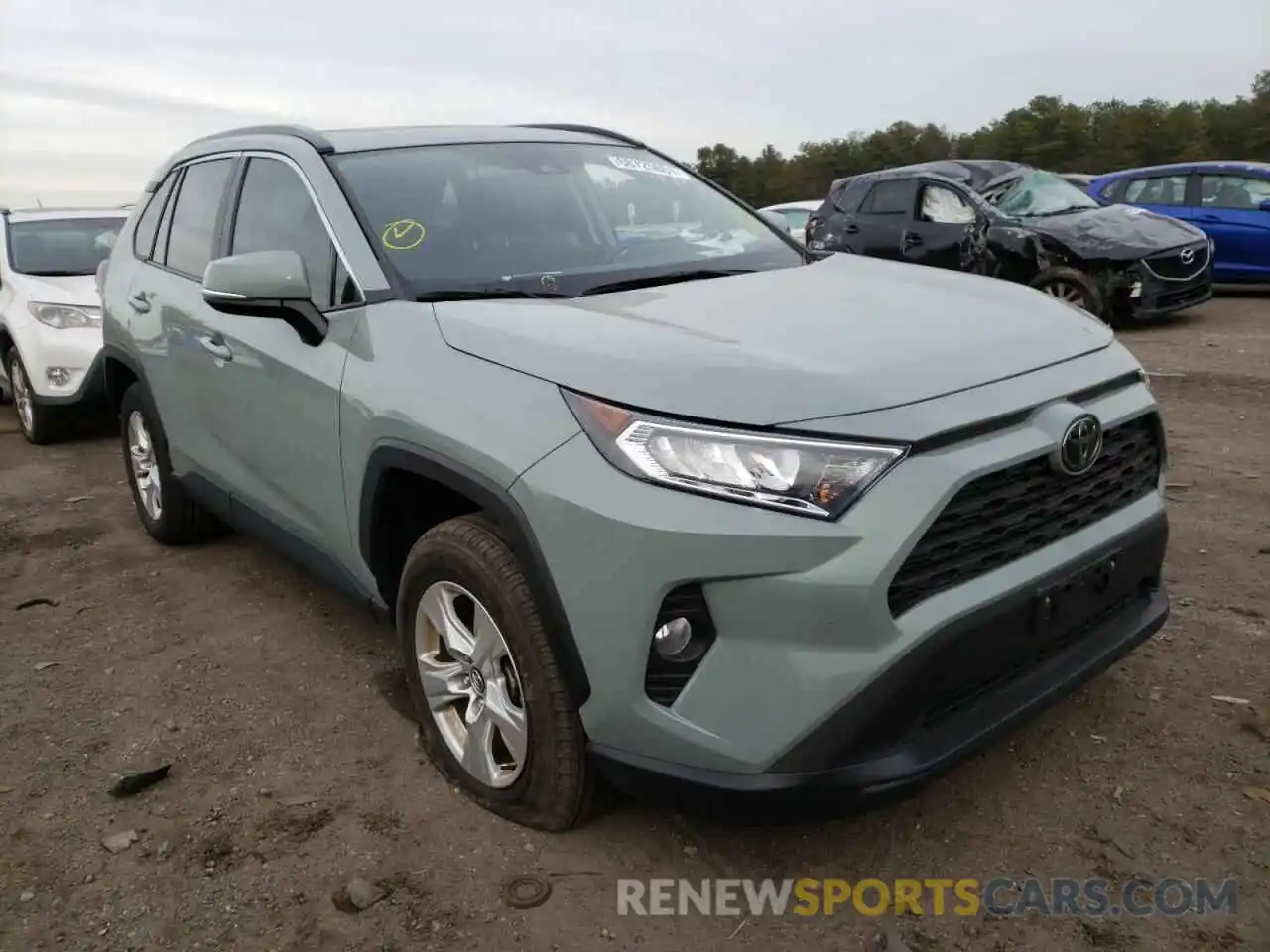 1 Photograph of a damaged car 2T3W1RFV7LW064356 TOYOTA RAV4 2020