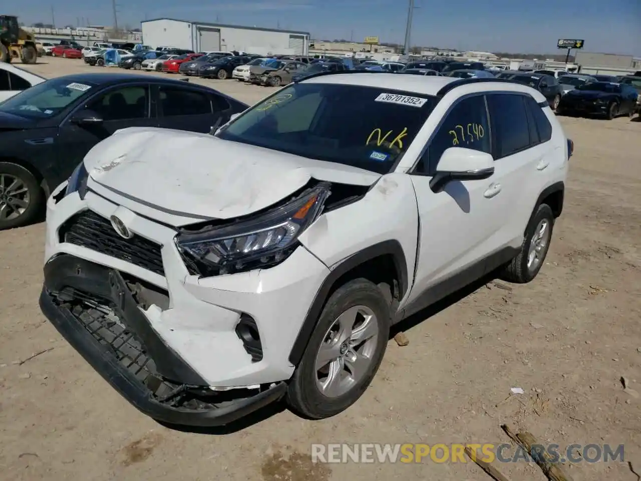 2 Photograph of a damaged car 2T3W1RFV7LW076605 TOYOTA RAV4 2020