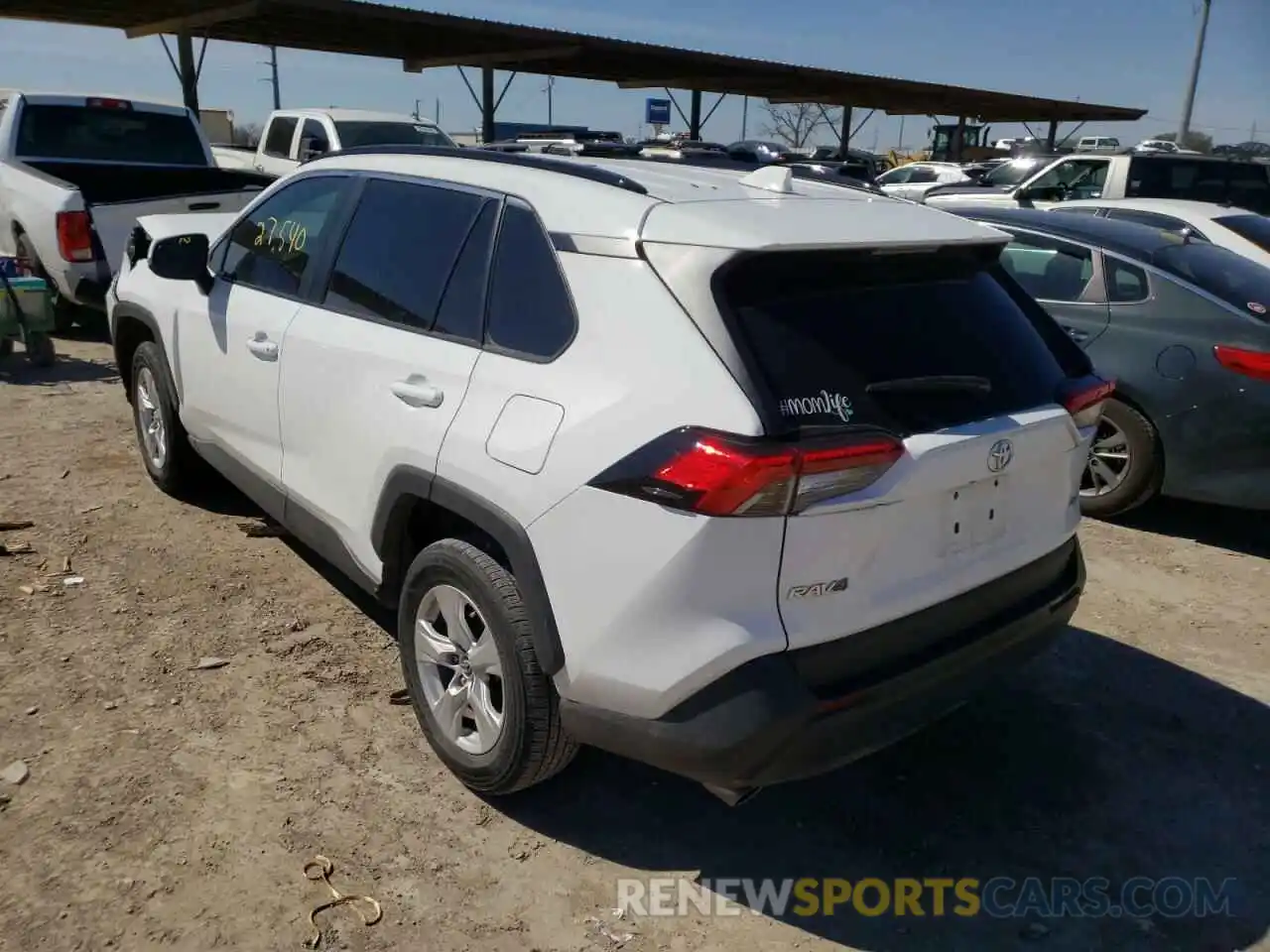 3 Photograph of a damaged car 2T3W1RFV7LW076605 TOYOTA RAV4 2020