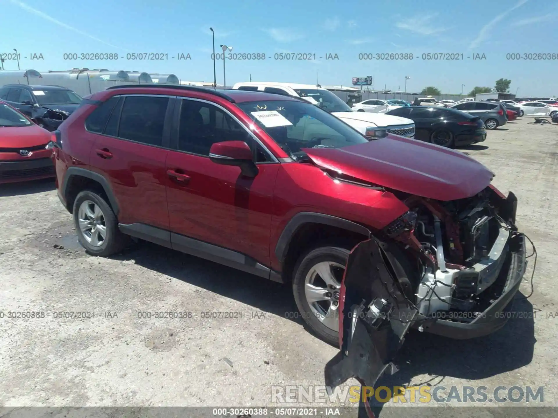 1 Photograph of a damaged car 2T3W1RFV7LW086583 TOYOTA RAV4 2020