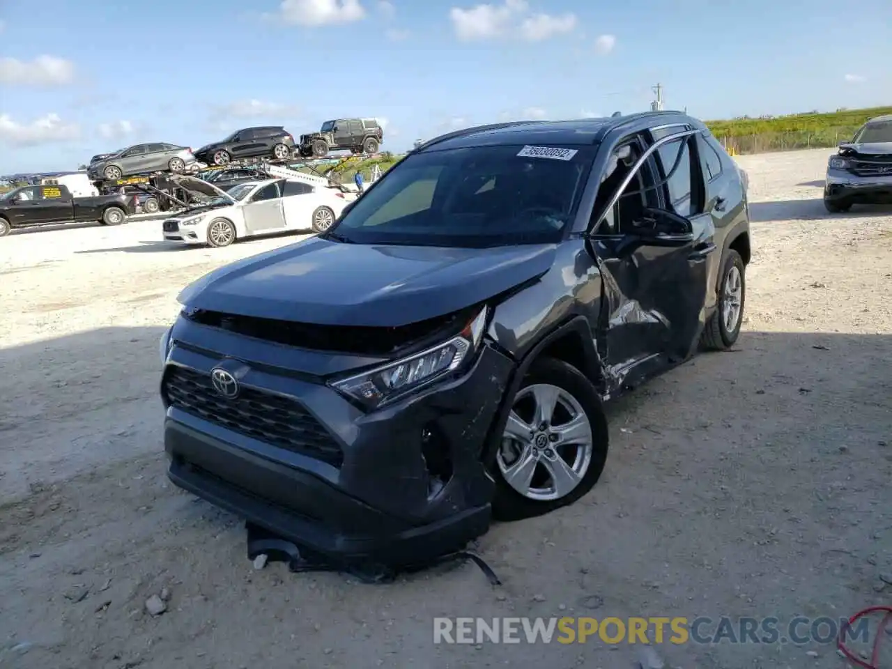 2 Photograph of a damaged car 2T3W1RFV7LW090696 TOYOTA RAV4 2020