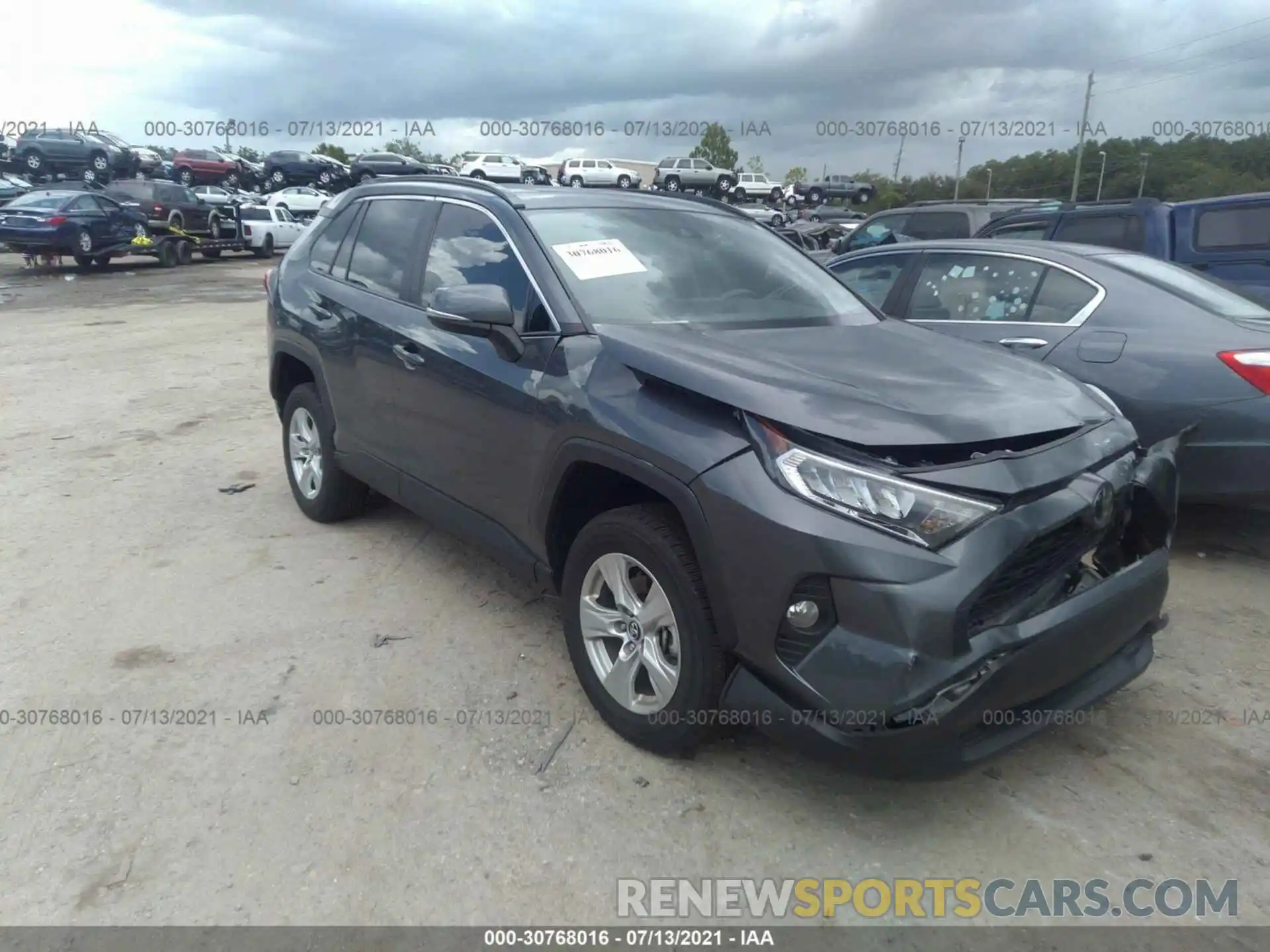 1 Photograph of a damaged car 2T3W1RFV7LW092741 TOYOTA RAV4 2020