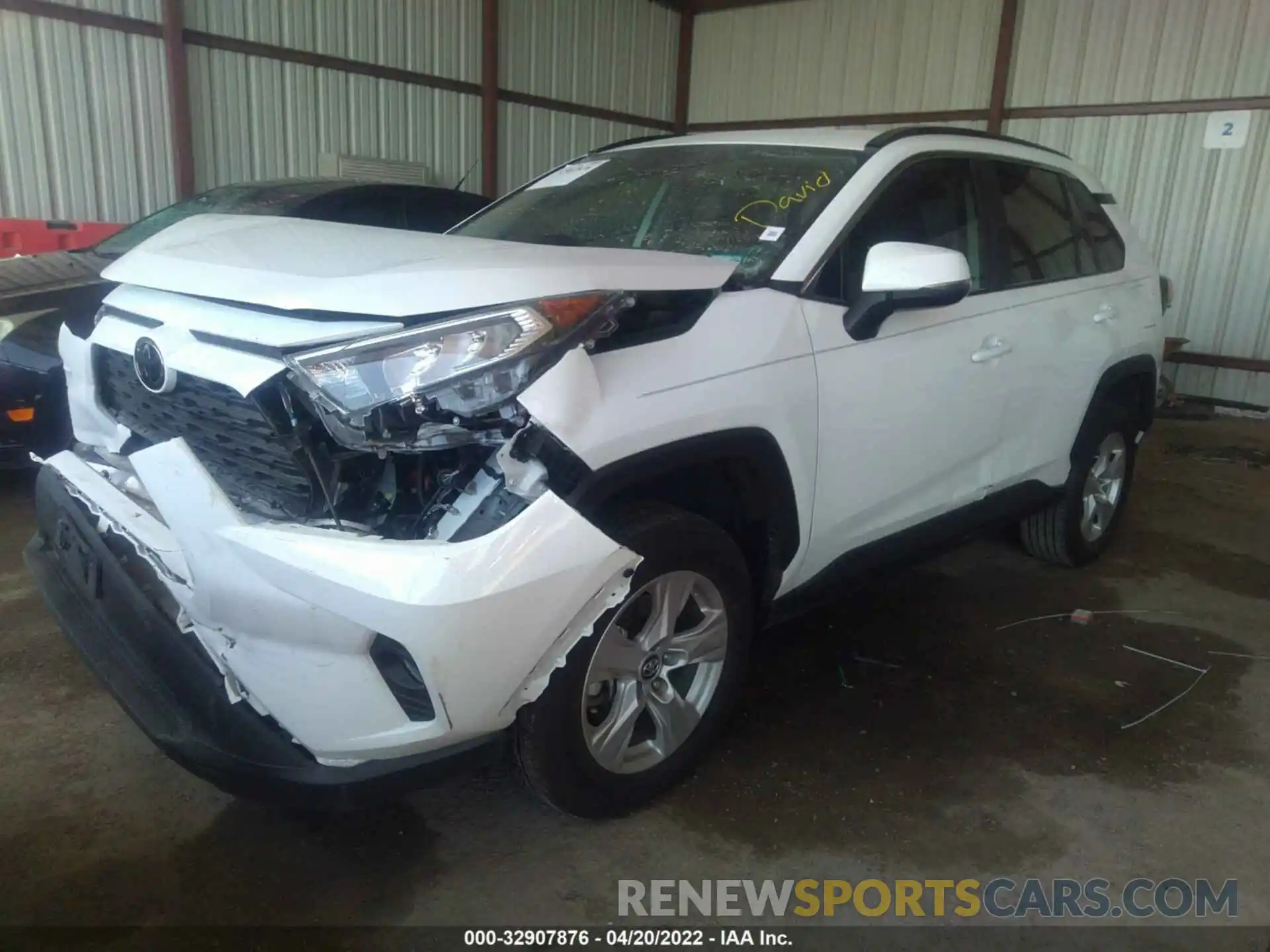 2 Photograph of a damaged car 2T3W1RFV7LW097602 TOYOTA RAV4 2020