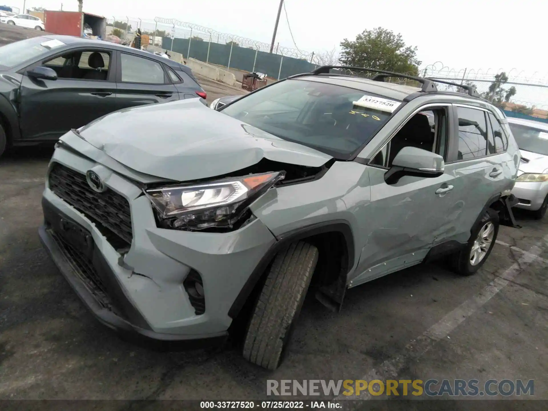 2 Photograph of a damaged car 2T3W1RFV7LW100336 TOYOTA RAV4 2020