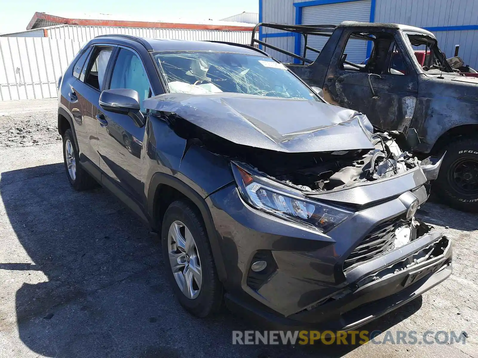 1 Photograph of a damaged car 2T3W1RFV8LC046837 TOYOTA RAV4 2020