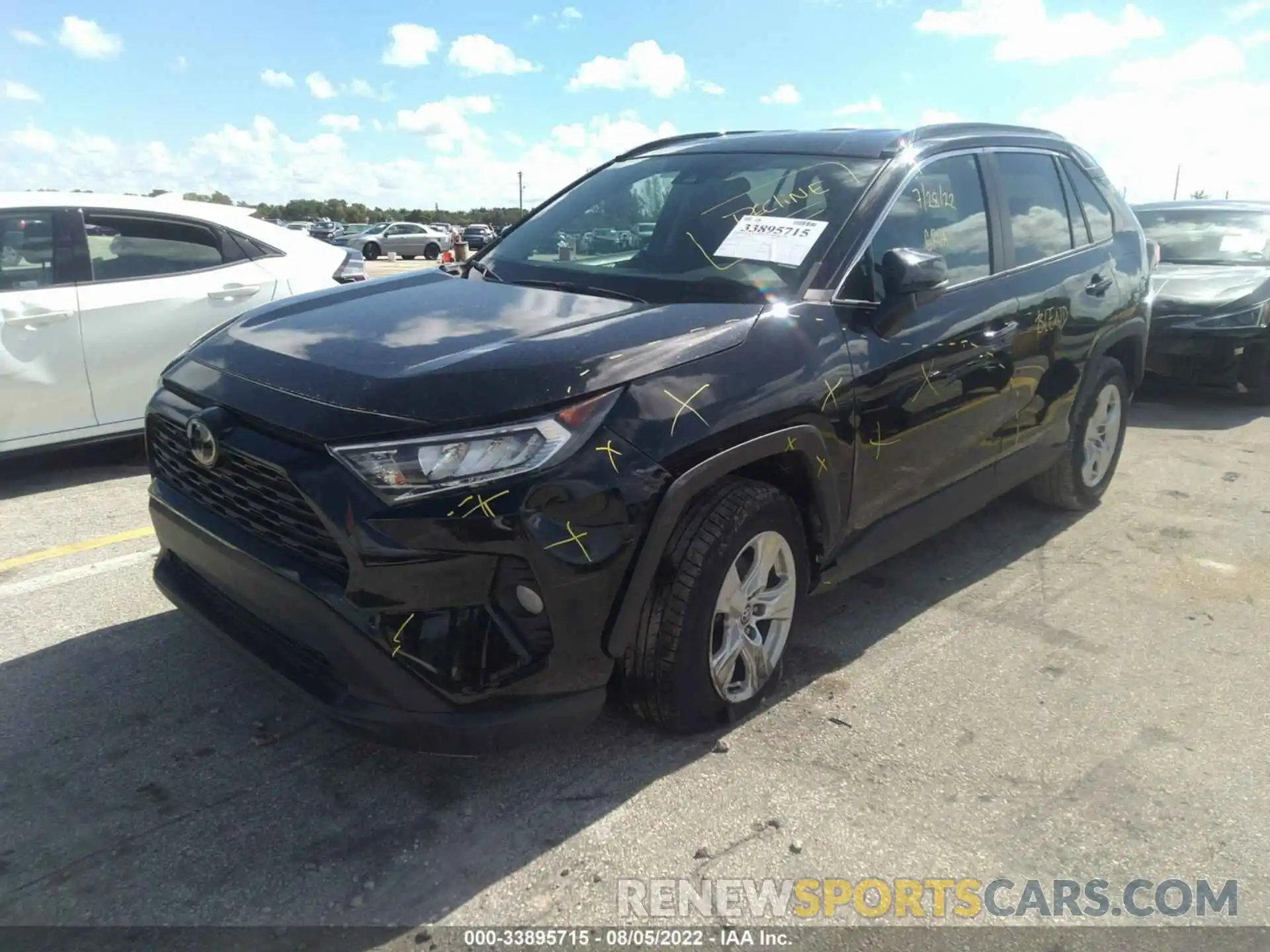 2 Photograph of a damaged car 2T3W1RFV8LC053755 TOYOTA RAV4 2020