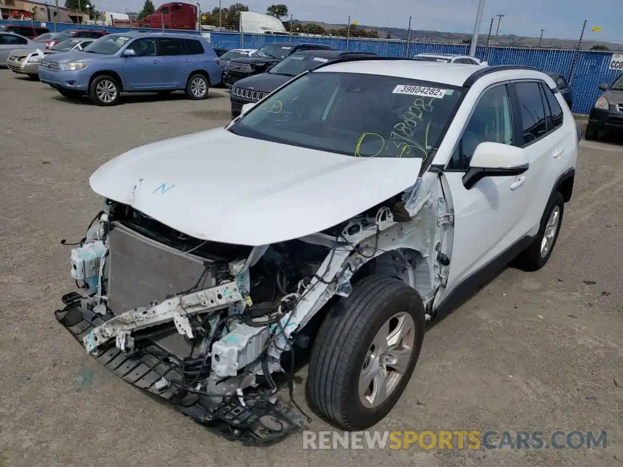 2 Photograph of a damaged car 2T3W1RFV8LC055604 TOYOTA RAV4 2020