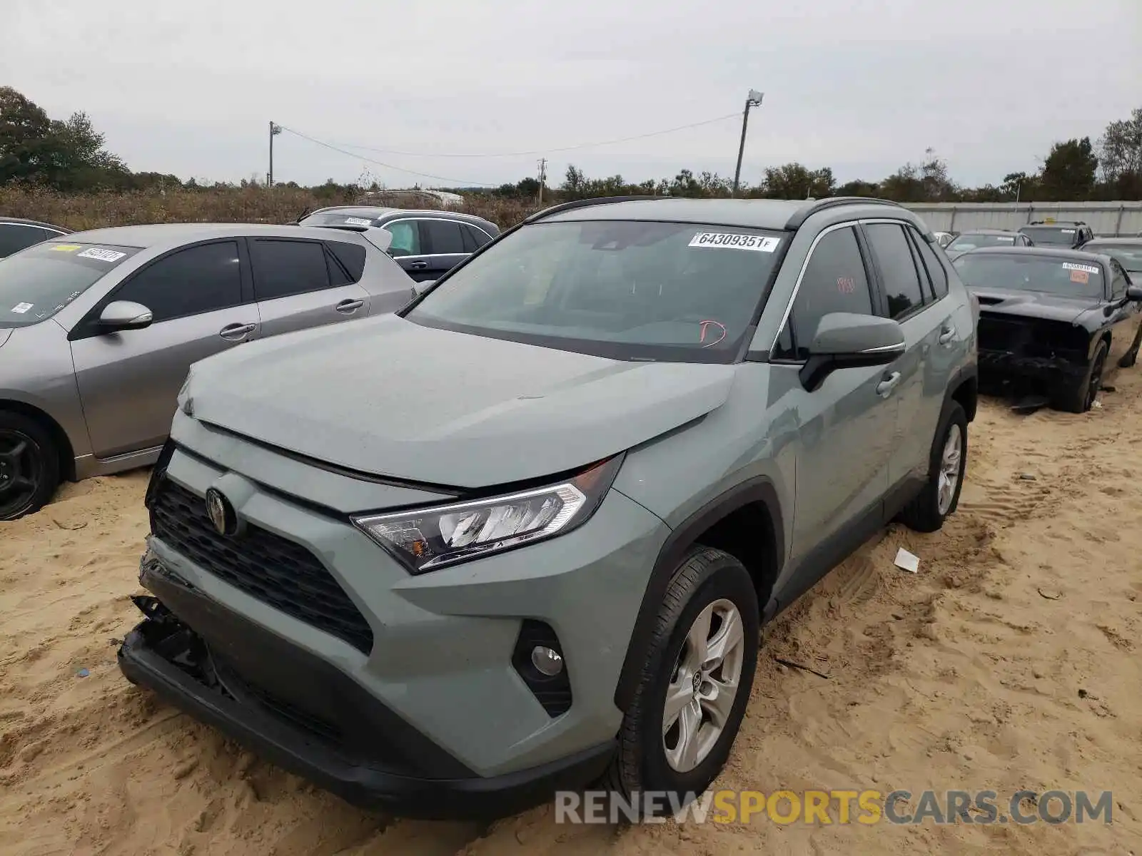 2 Photograph of a damaged car 2T3W1RFV8LC063475 TOYOTA RAV4 2020