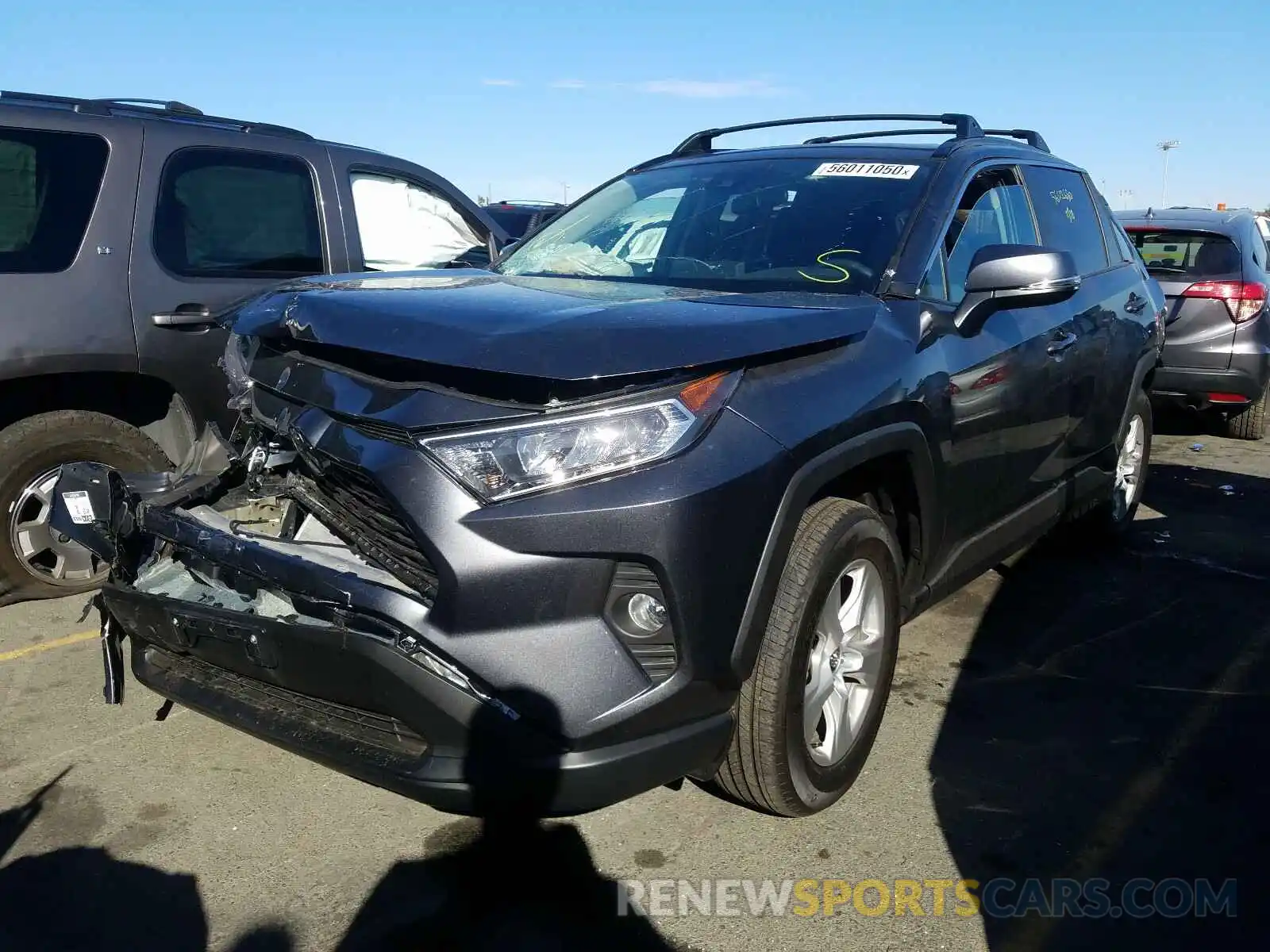 2 Photograph of a damaged car 2T3W1RFV8LC073603 TOYOTA RAV4 2020