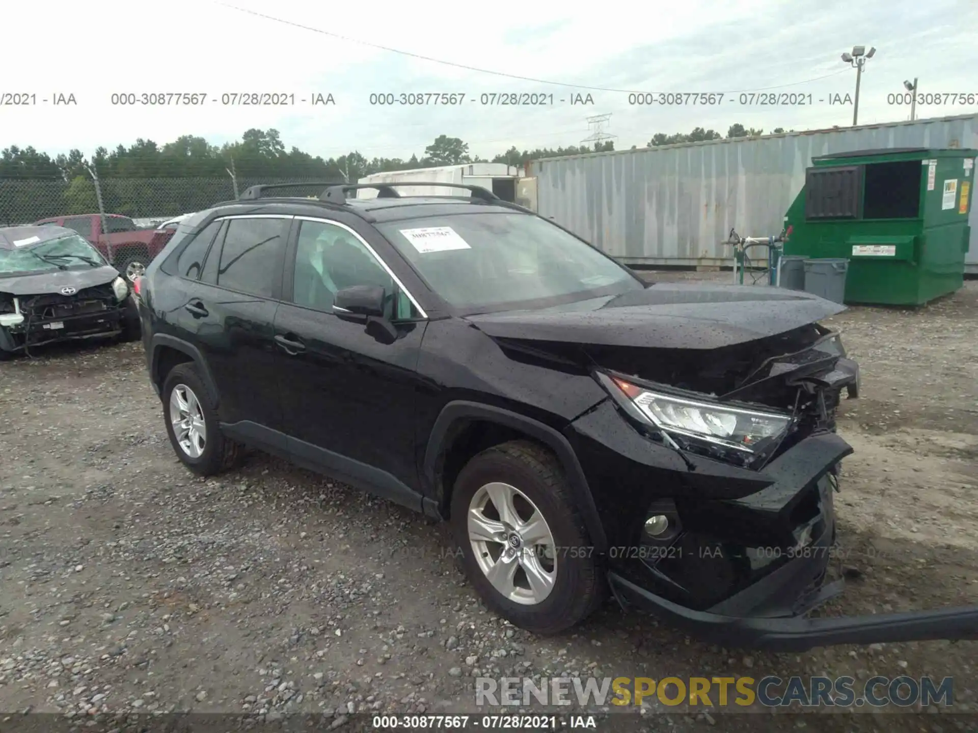 1 Photograph of a damaged car 2T3W1RFV8LC082009 TOYOTA RAV4 2020