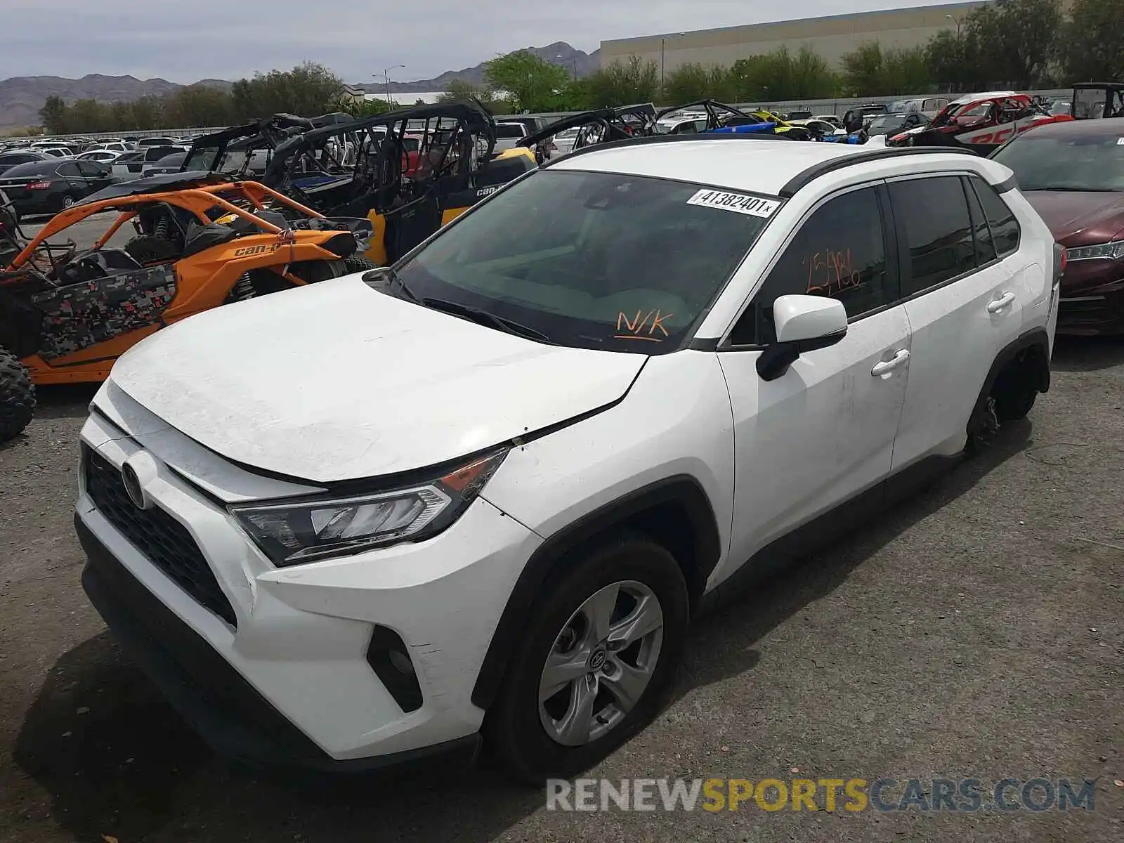 2 Photograph of a damaged car 2T3W1RFV8LW058324 TOYOTA RAV4 2020