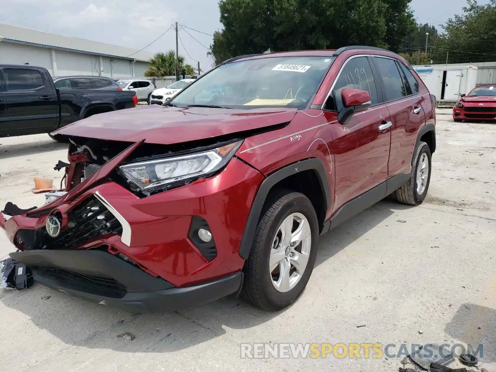 2 Photograph of a damaged car 2T3W1RFV8LW066343 TOYOTA RAV4 2020