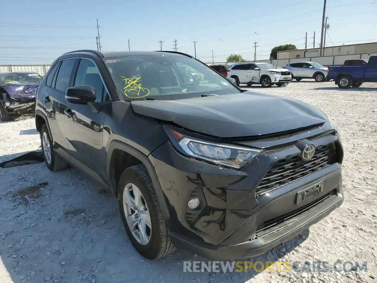 1 Photograph of a damaged car 2T3W1RFV8LW097429 TOYOTA RAV4 2020