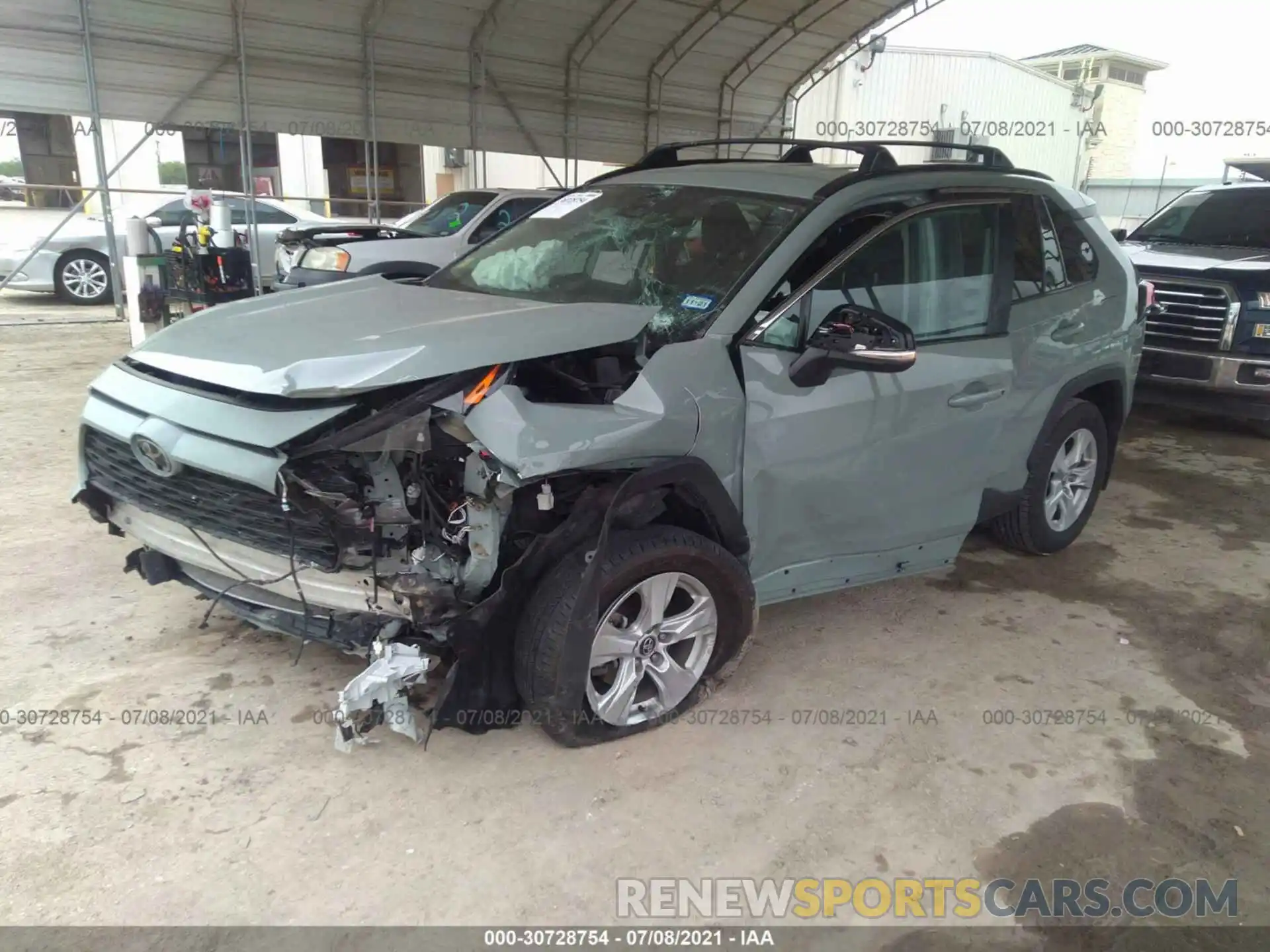 2 Photograph of a damaged car 2T3W1RFV9LC035118 TOYOTA RAV4 2020