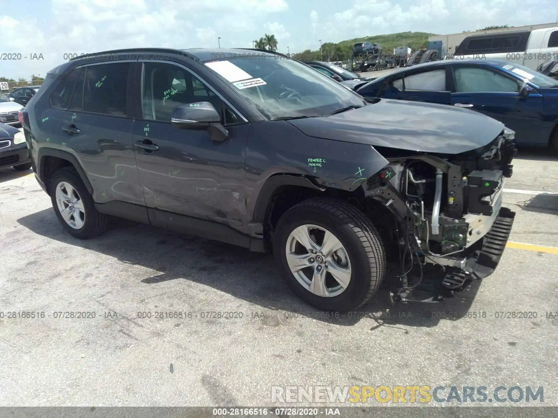 1 Photograph of a damaged car 2T3W1RFV9LC041548 TOYOTA RAV4 2020