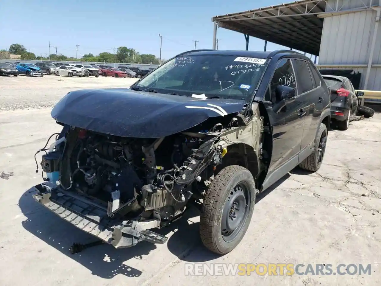 2 Photograph of a damaged car 2T3W1RFV9LC043025 TOYOTA RAV4 2020