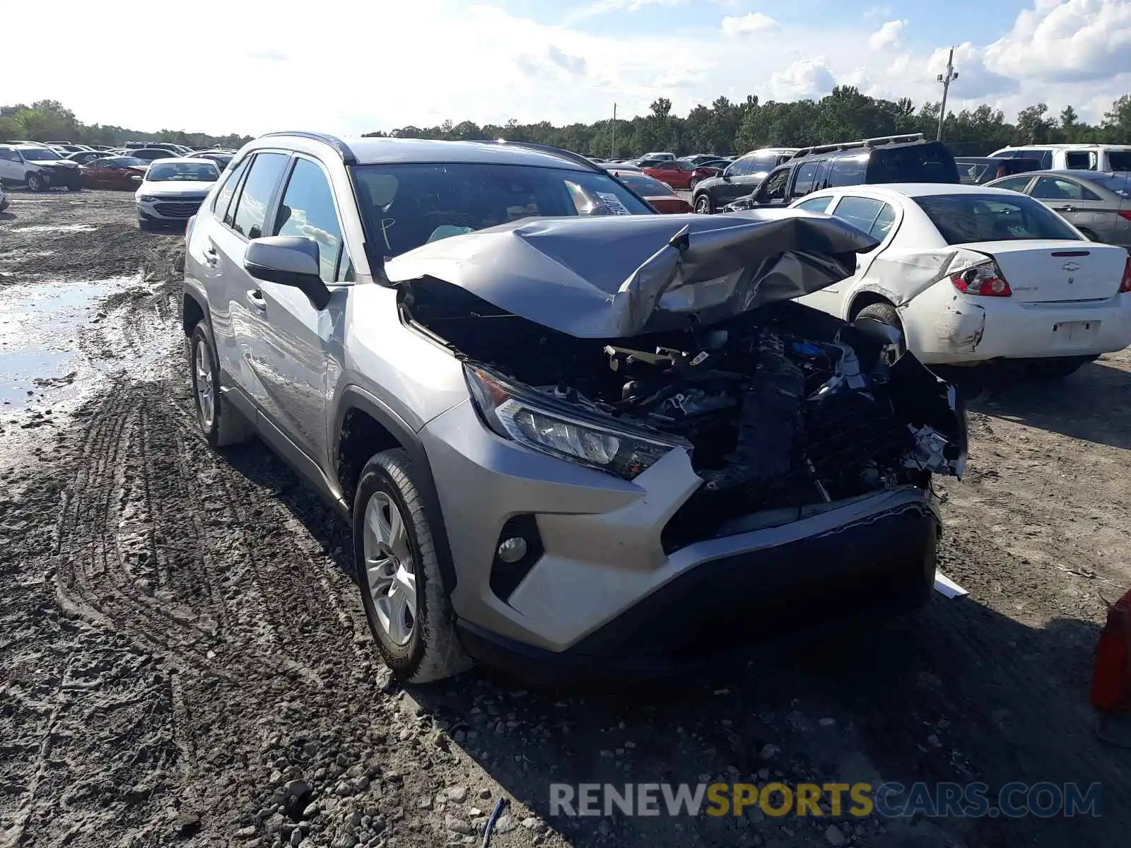 1 Photograph of a damaged car 2T3W1RFV9LC044787 TOYOTA RAV4 2020