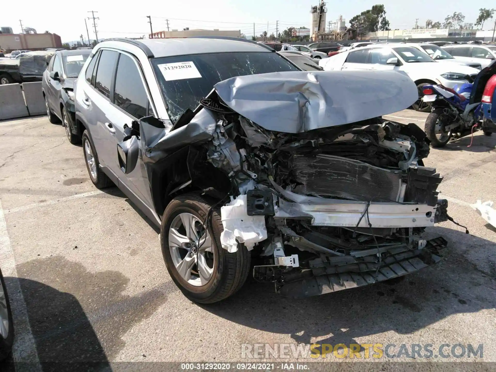 1 Photograph of a damaged car 2T3W1RFV9LC052887 TOYOTA RAV4 2020