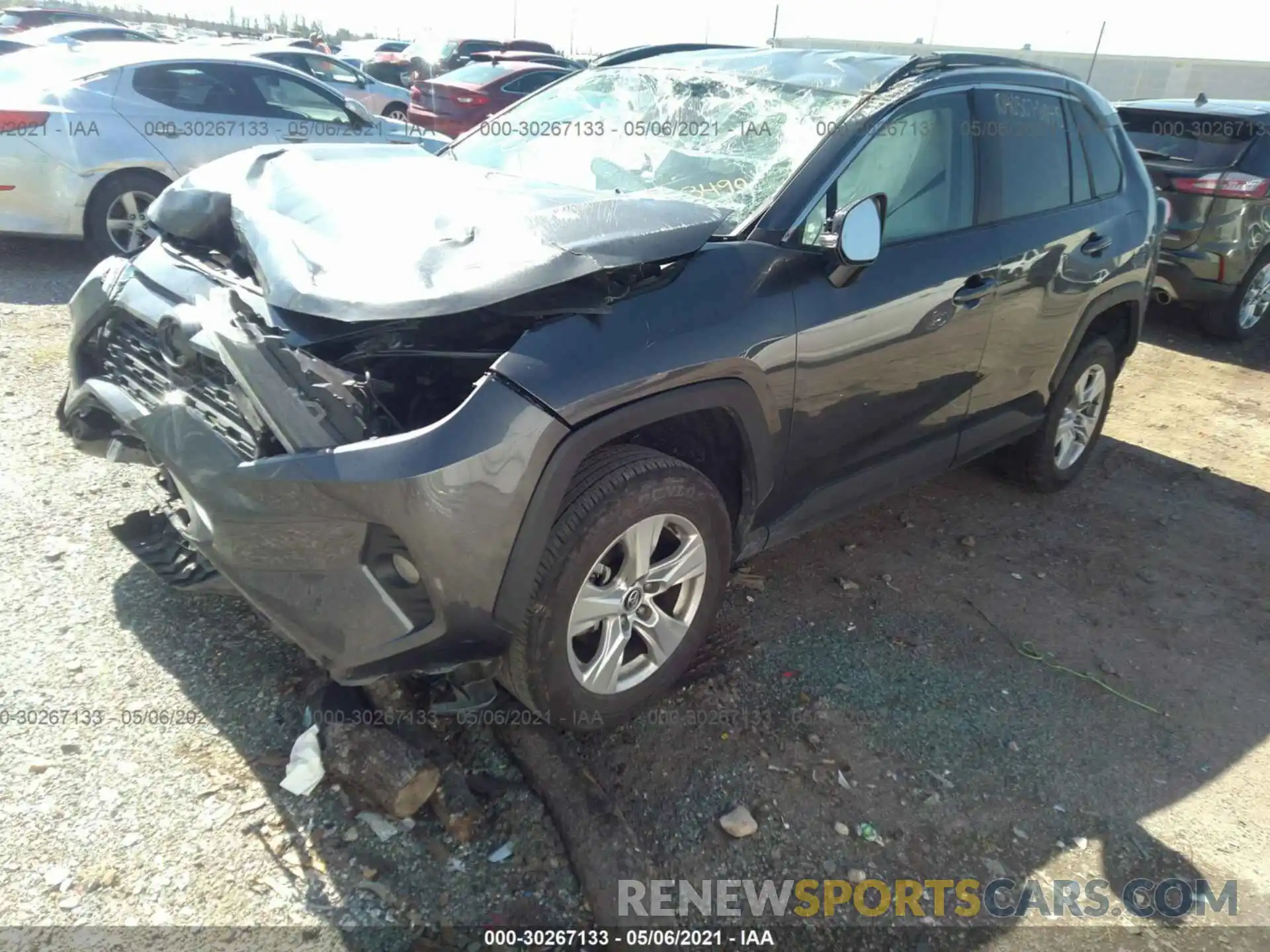 2 Photograph of a damaged car 2T3W1RFV9LC053490 TOYOTA RAV4 2020