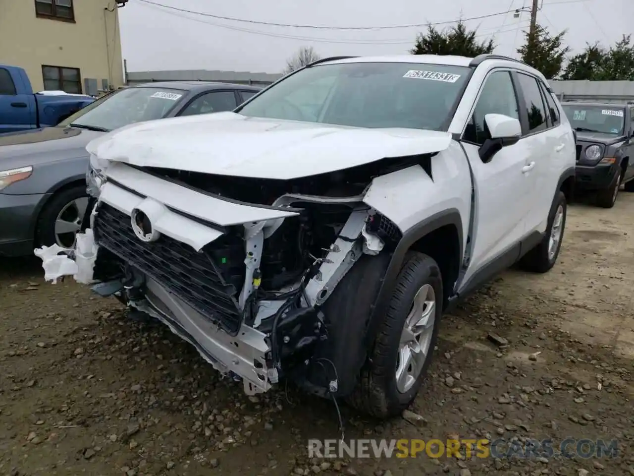 2 Photograph of a damaged car 2T3W1RFV9LC054137 TOYOTA RAV4 2020