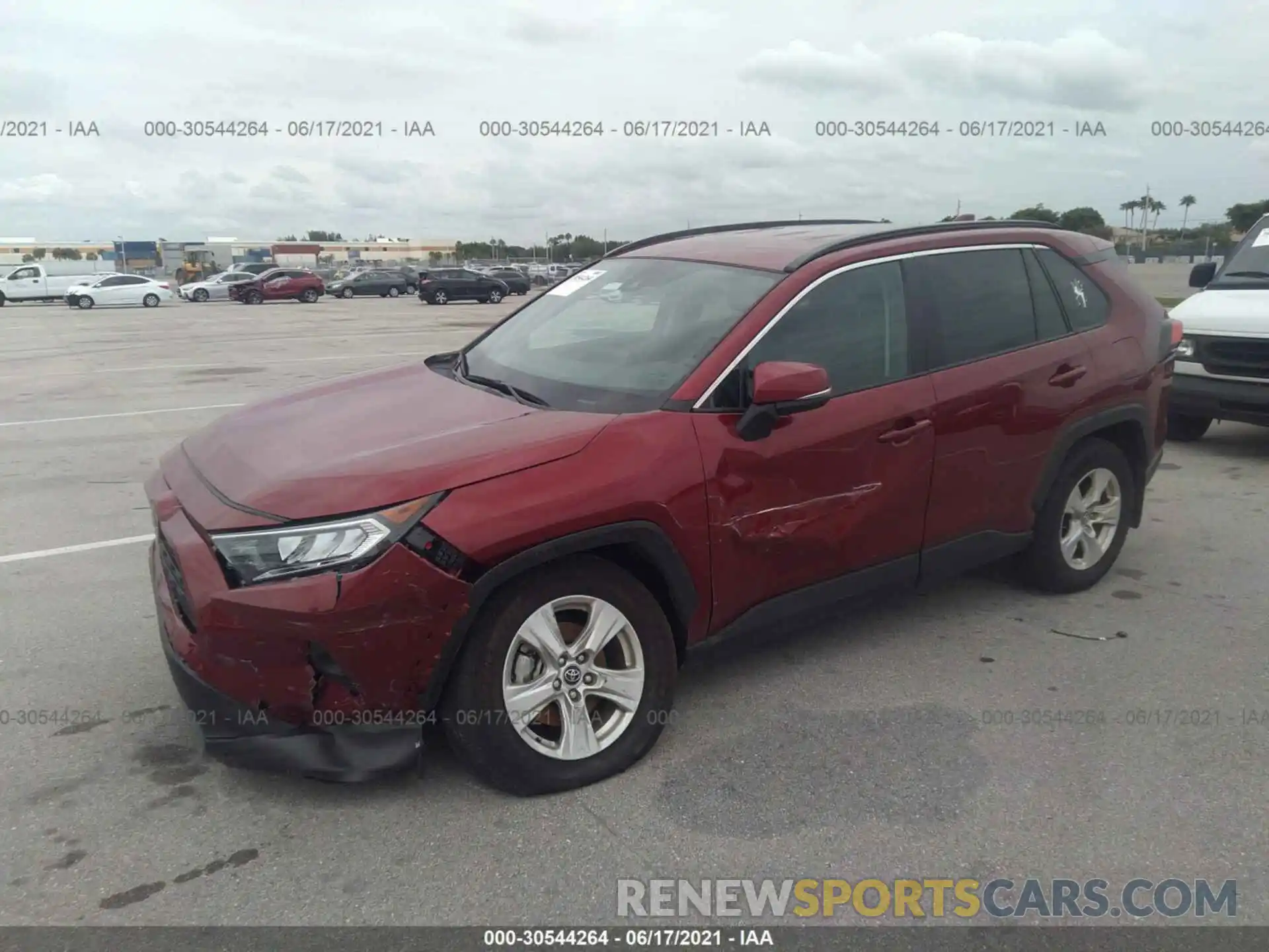 2 Photograph of a damaged car 2T3W1RFV9LC068233 TOYOTA RAV4 2020