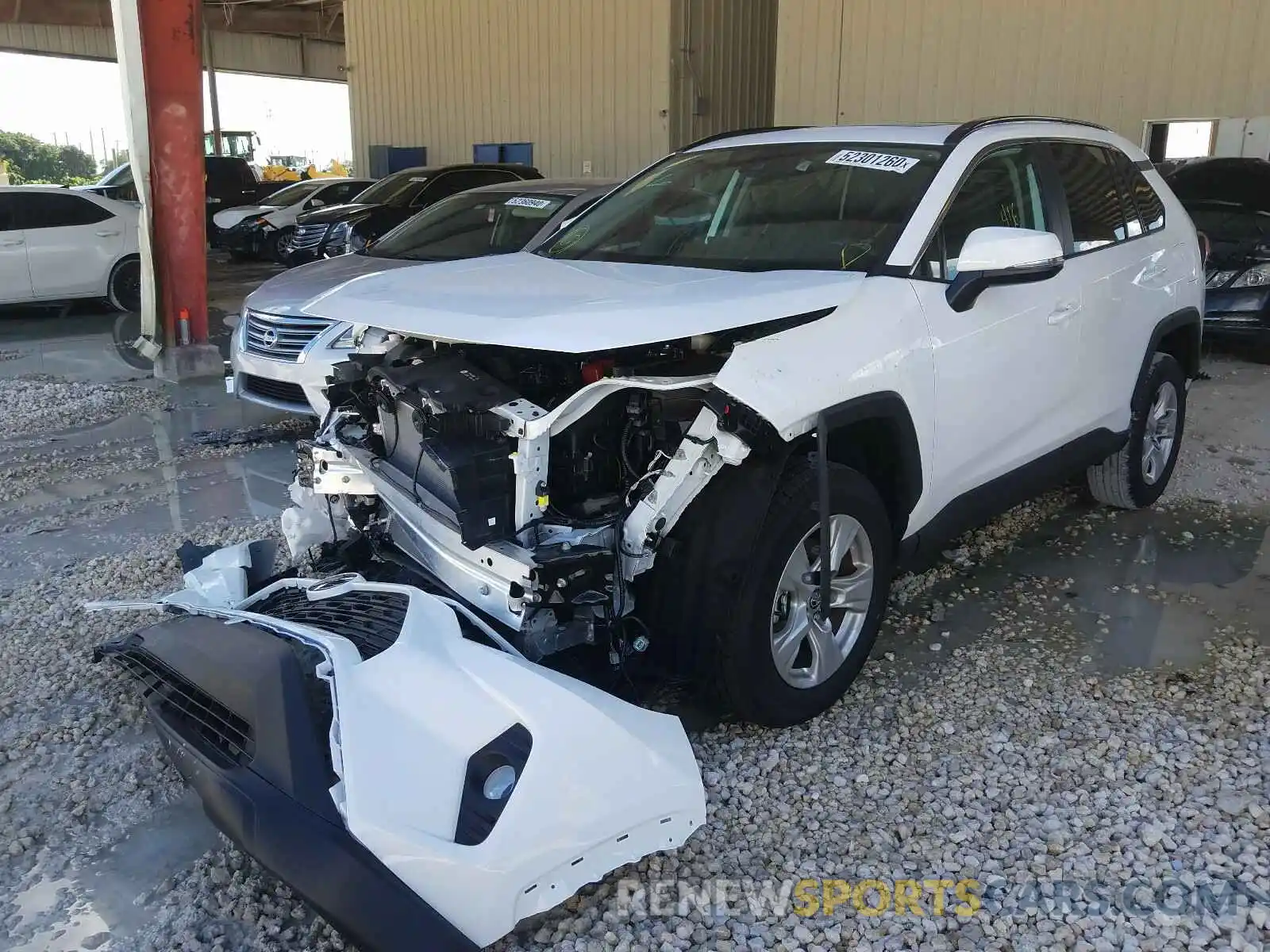 2 Photograph of a damaged car 2T3W1RFV9LC073660 TOYOTA RAV4 2020