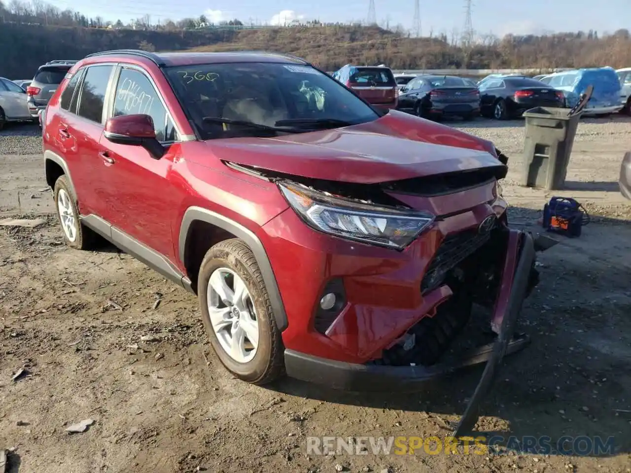 1 Photograph of a damaged car 2T3W1RFV9LC076719 TOYOTA RAV4 2020