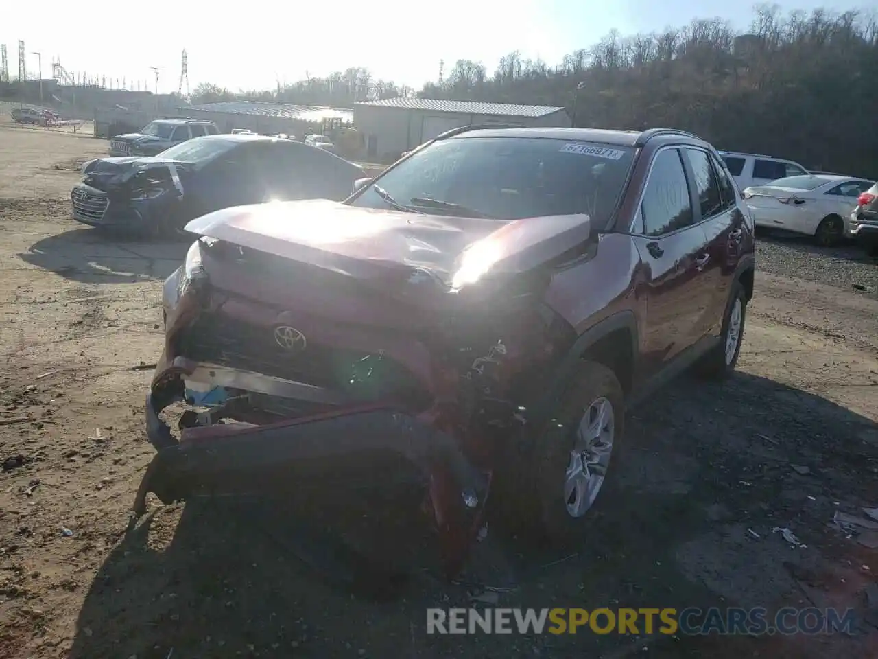 2 Photograph of a damaged car 2T3W1RFV9LC076719 TOYOTA RAV4 2020