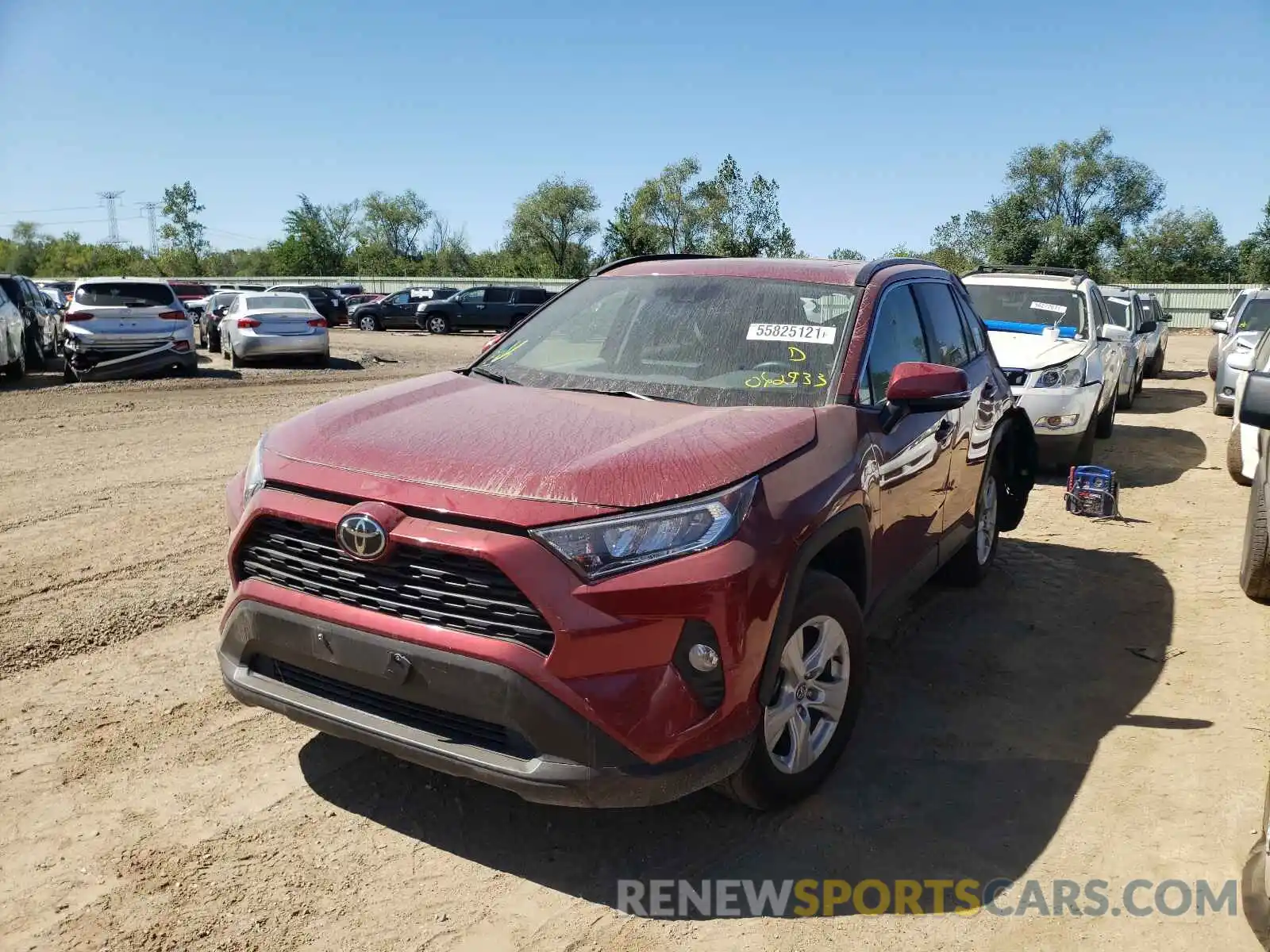 2 Photograph of a damaged car 2T3W1RFV9LW062933 TOYOTA RAV4 2020