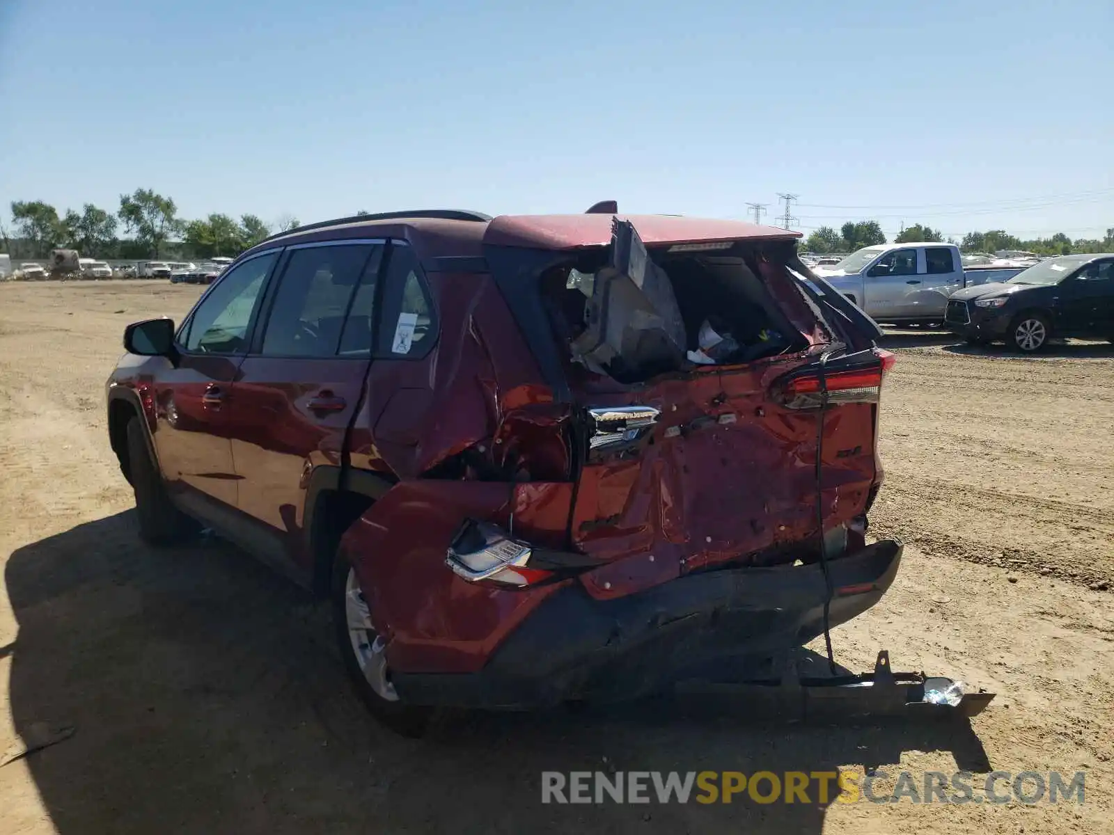 3 Photograph of a damaged car 2T3W1RFV9LW062933 TOYOTA RAV4 2020