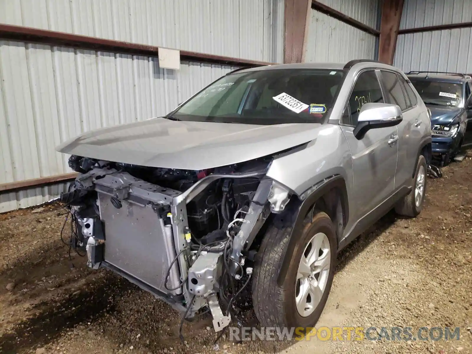 2 Photograph of a damaged car 2T3W1RFV9LW085693 TOYOTA RAV4 2020