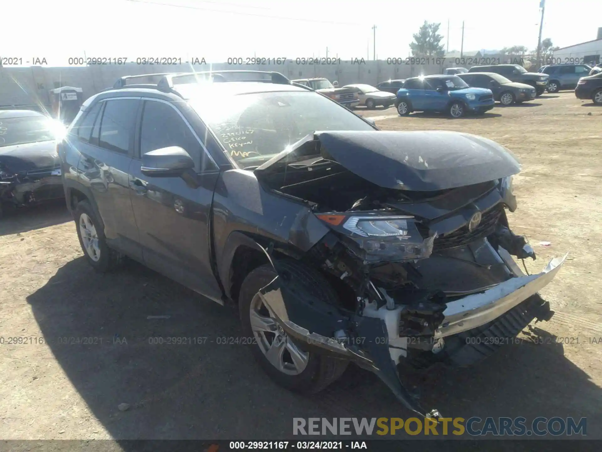 1 Photograph of a damaged car 2T3W1RFVXLC037847 TOYOTA RAV4 2020