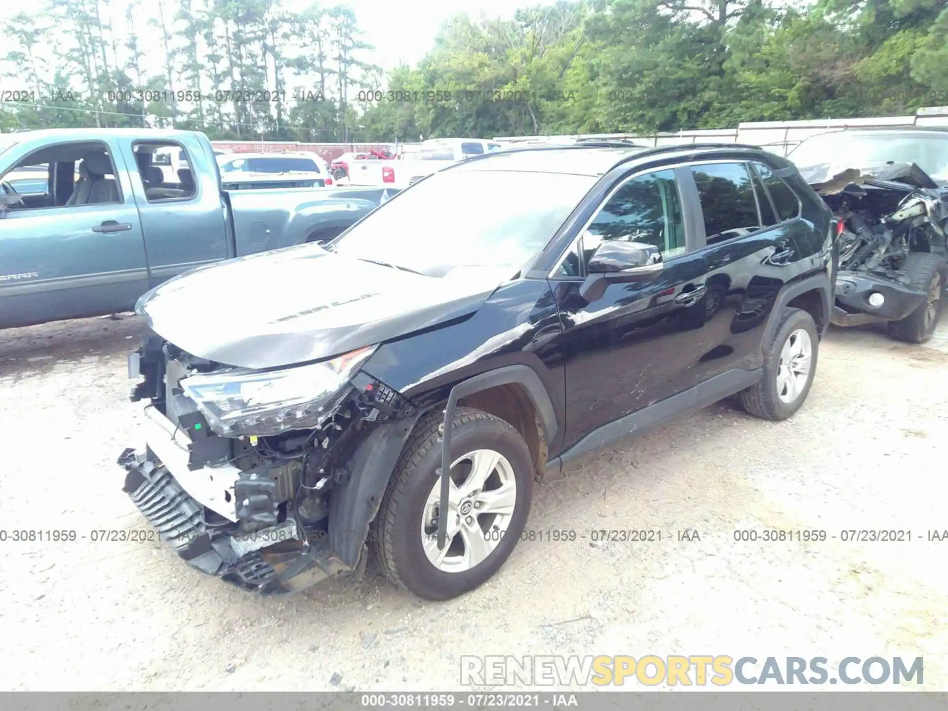 2 Photograph of a damaged car 2T3W1RFVXLC044412 TOYOTA RAV4 2020