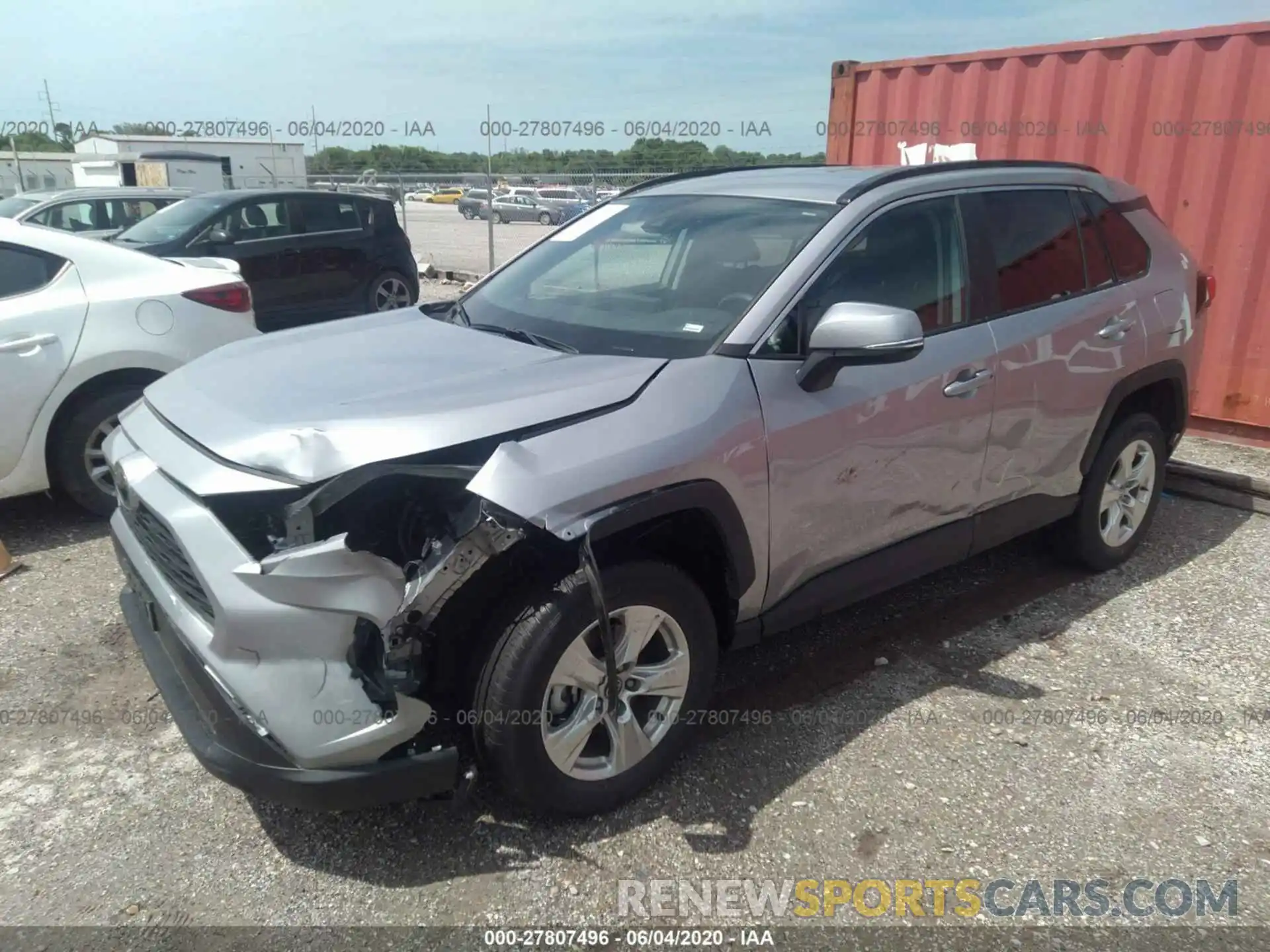 2 Photograph of a damaged car 2T3W1RFVXLC045124 TOYOTA RAV4 2020