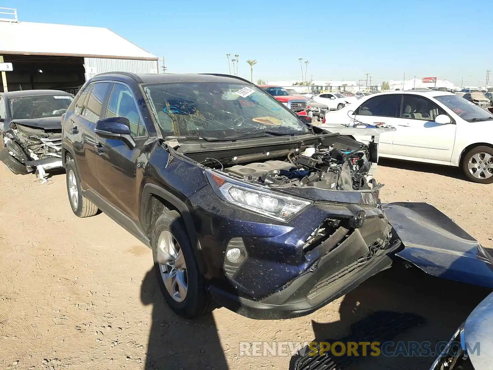 1 Photograph of a damaged car 2T3W1RFVXLC051540 TOYOTA RAV4 2020