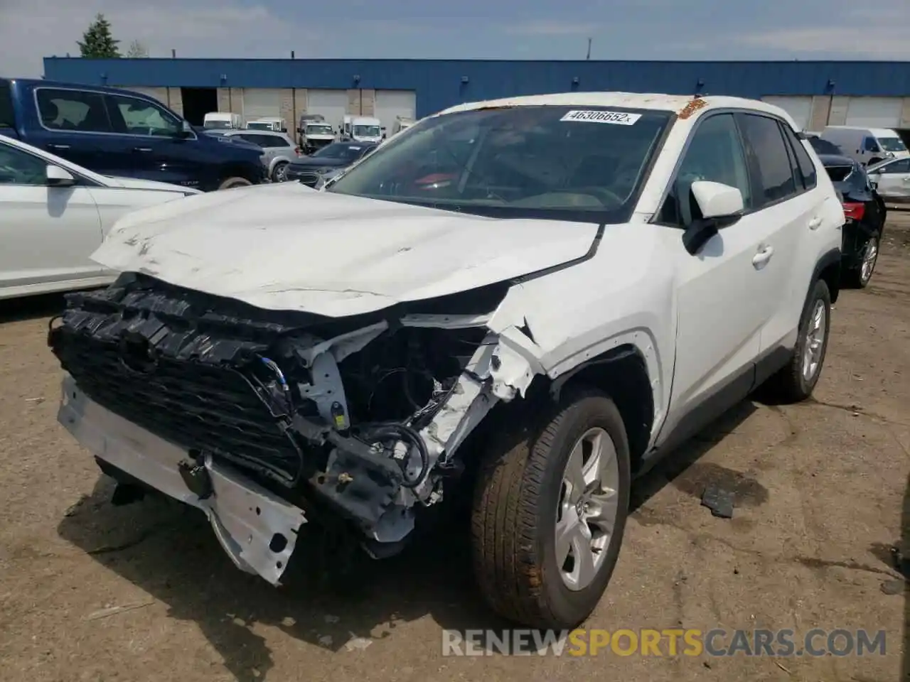 2 Photograph of a damaged car 2T3W1RFVXLC051635 TOYOTA RAV4 2020