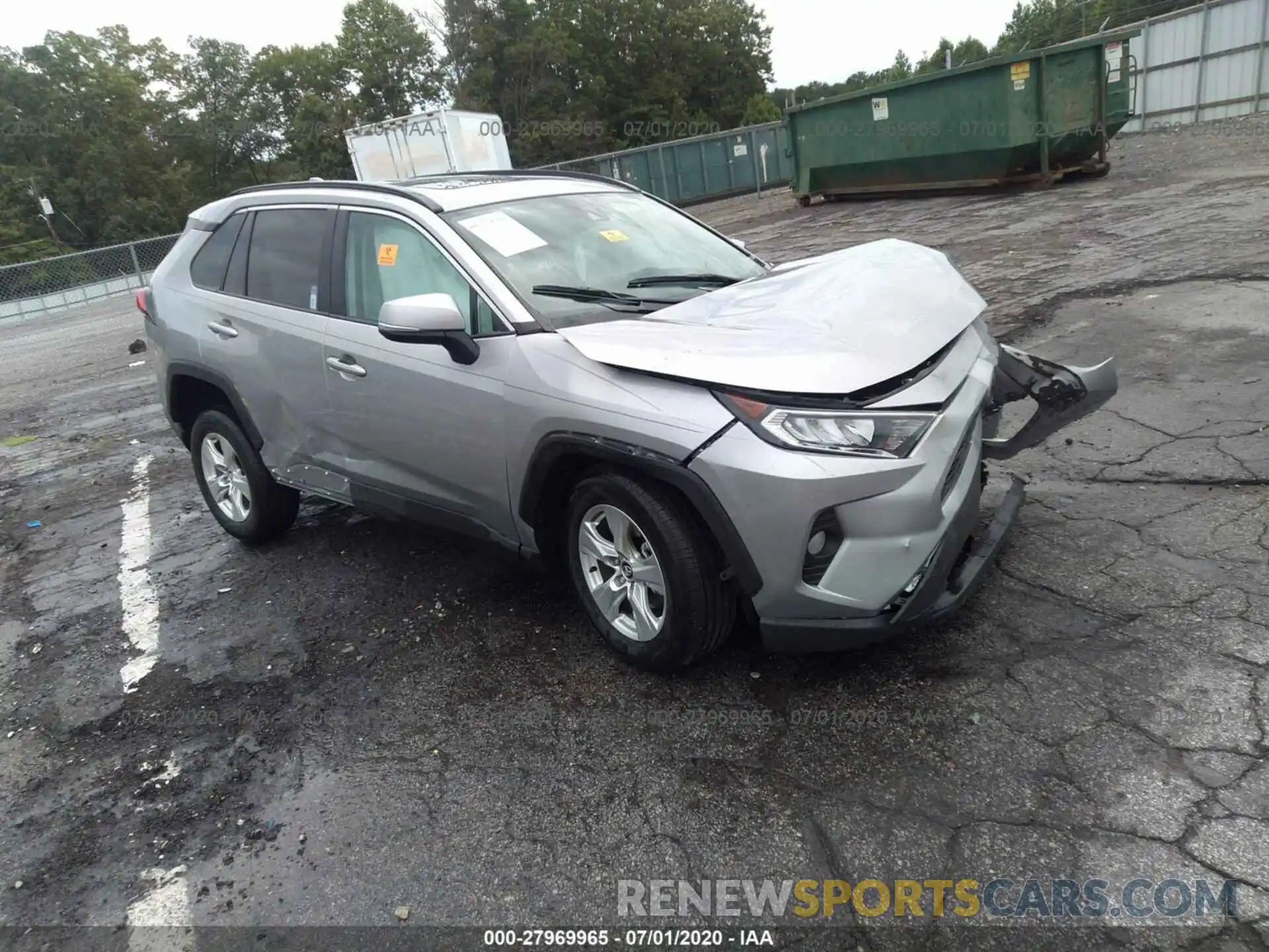 1 Photograph of a damaged car 2T3W1RFVXLC057953 TOYOTA RAV4 2020