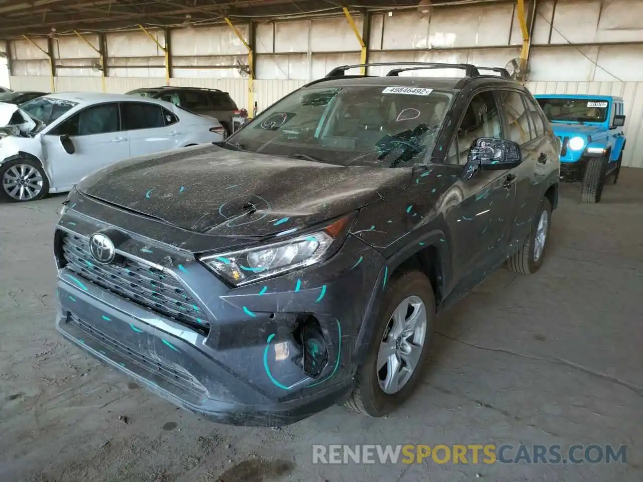 2 Photograph of a damaged car 2T3W1RFVXLC061887 TOYOTA RAV4 2020