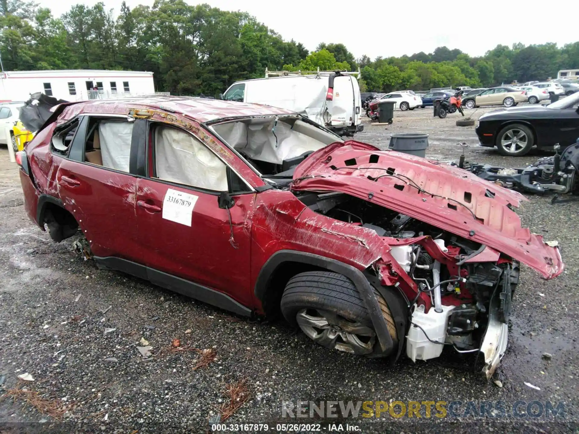 1 Photograph of a damaged car 2T3W1RFVXLC065213 TOYOTA RAV4 2020