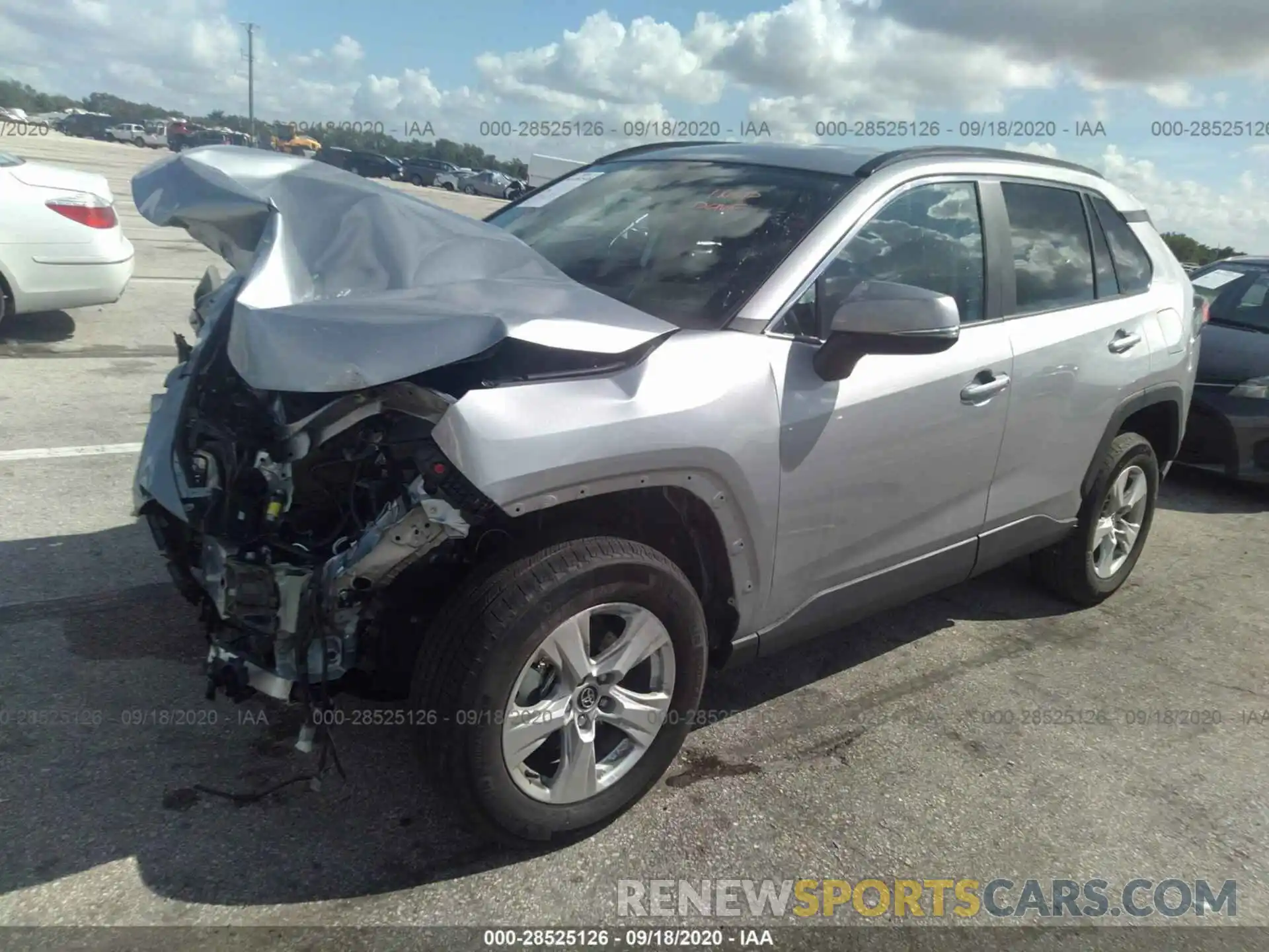 2 Photograph of a damaged car 2T3W1RFVXLC075479 TOYOTA RAV4 2020