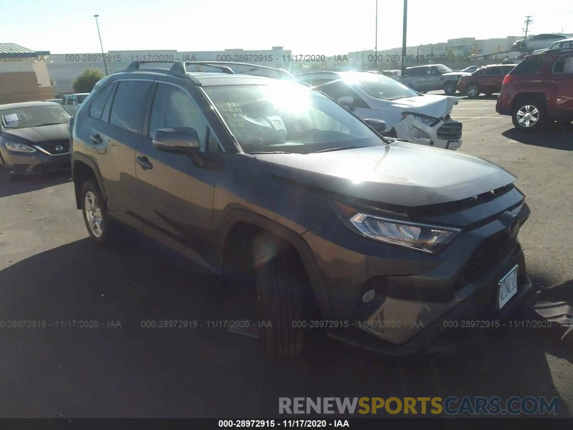 1 Photograph of a damaged car 2T3W1RFVXLW081605 TOYOTA RAV4 2020