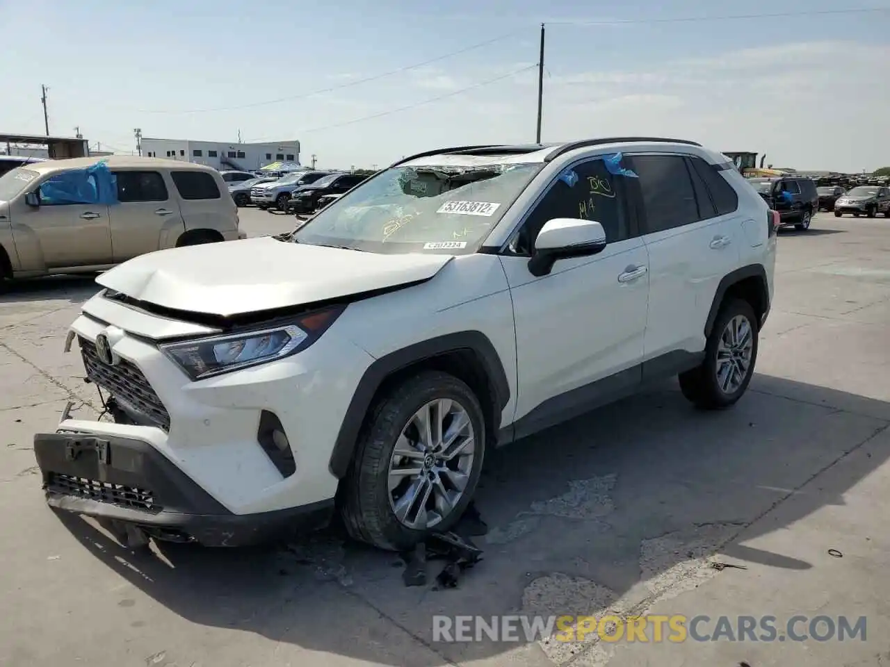 2 Photograph of a damaged car 2T3Y1RFV2LC036362 TOYOTA RAV4 2020