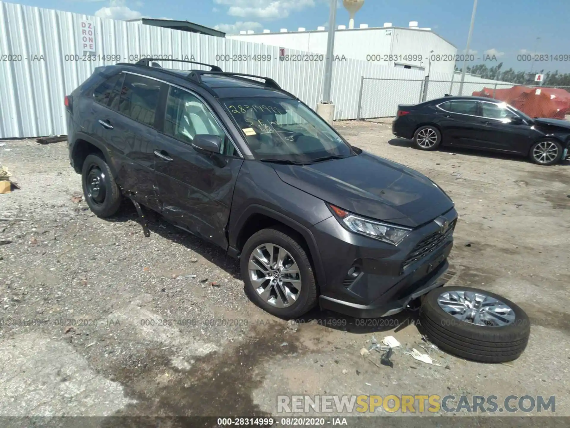 1 Photograph of a damaged car 2T3Y1RFV4LW076358 TOYOTA RAV4 2020