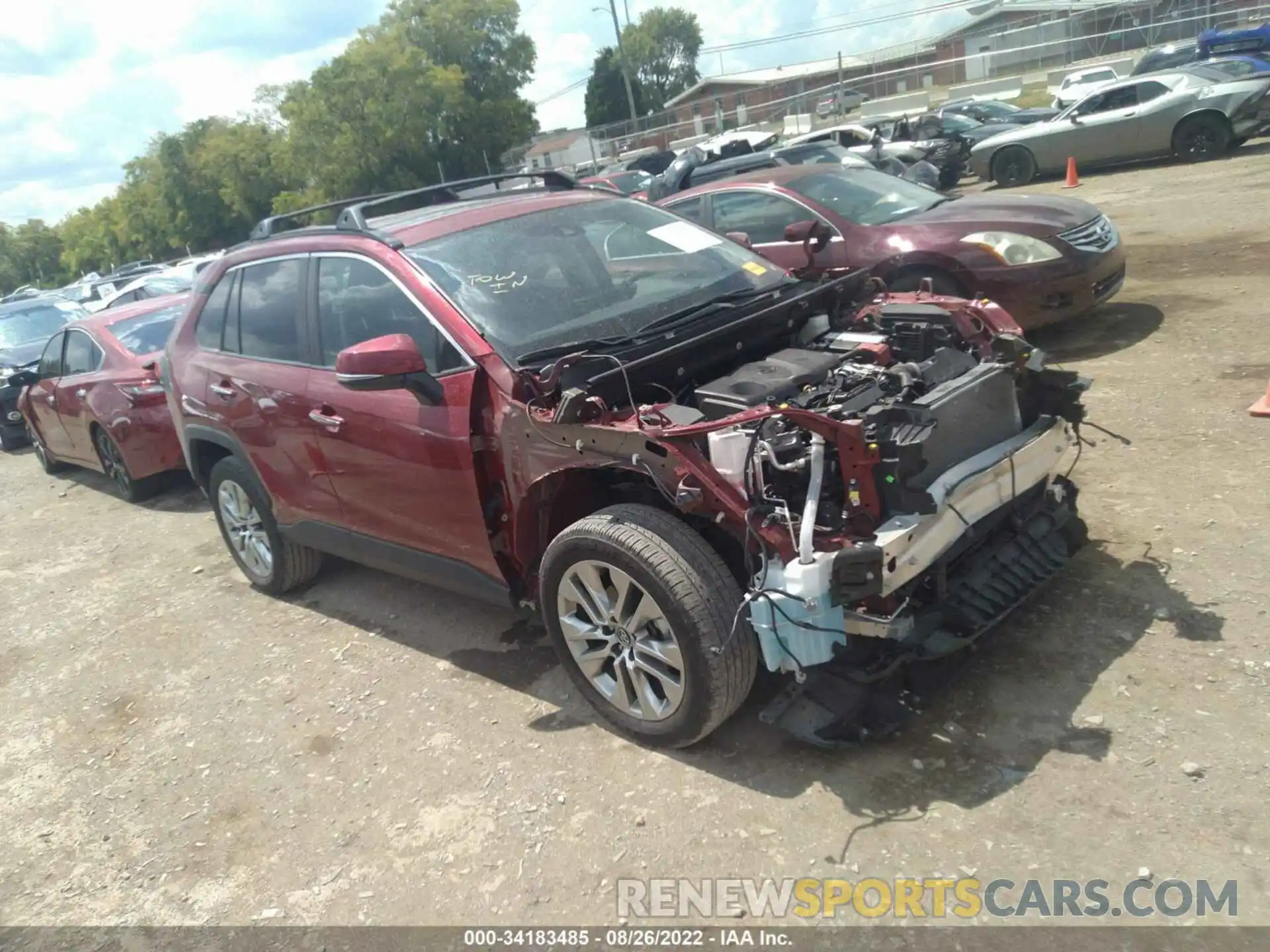 1 Photograph of a damaged car 2T3Y1RFV5LC079691 TOYOTA RAV4 2020